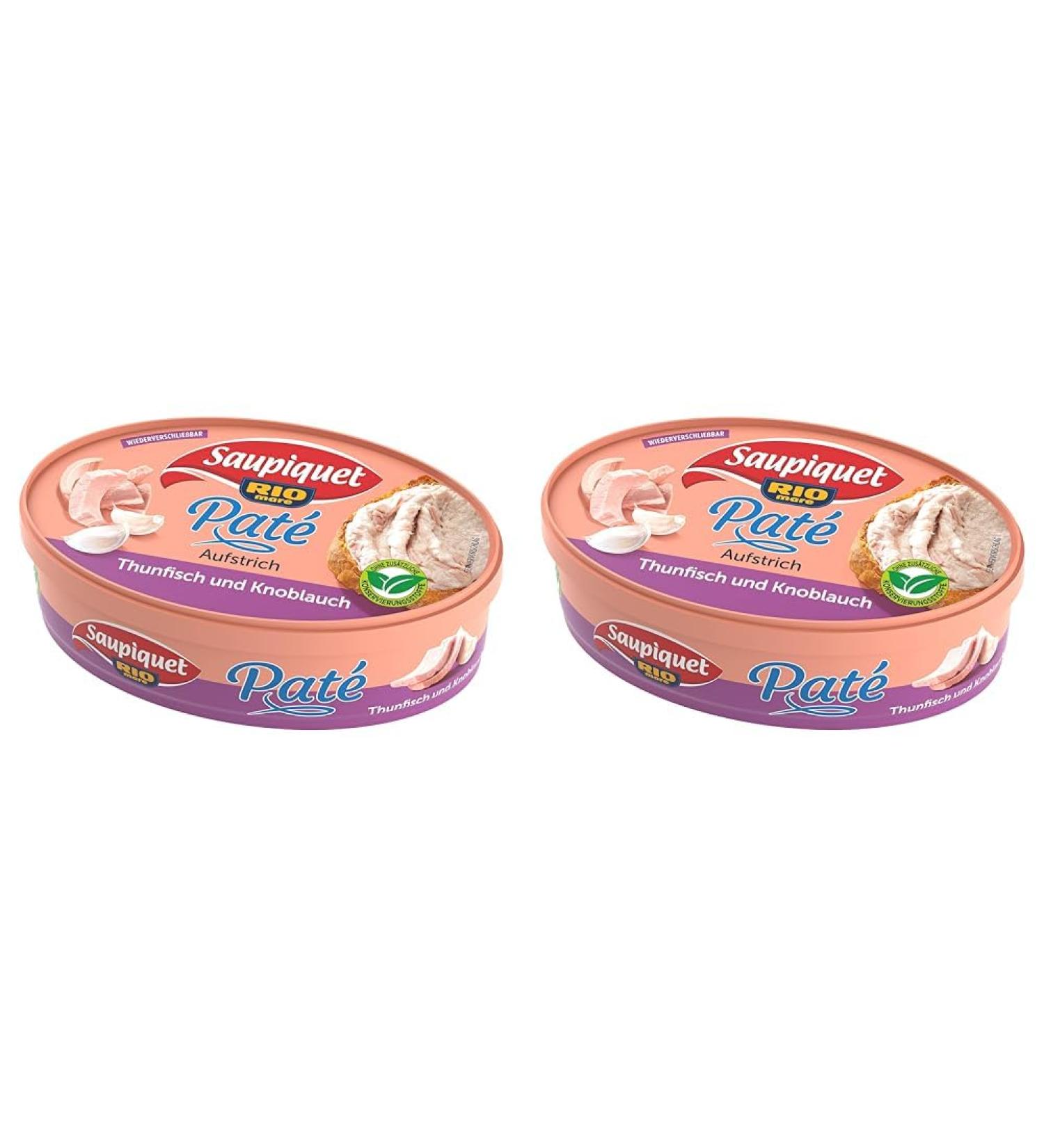 Buy Saupiquet Rio Mare Tuna & Garlic Bread Spread - Creamy 115g (2 Pack) - Delicious & Convenient International Shipping - Buy Online on GoSupps.com