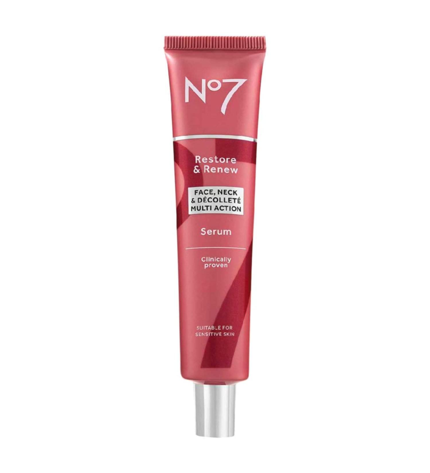 No7 Restore & Reface Neck and Decollete Multi Action Serum 75ml - Buy Online on GoSupps.com