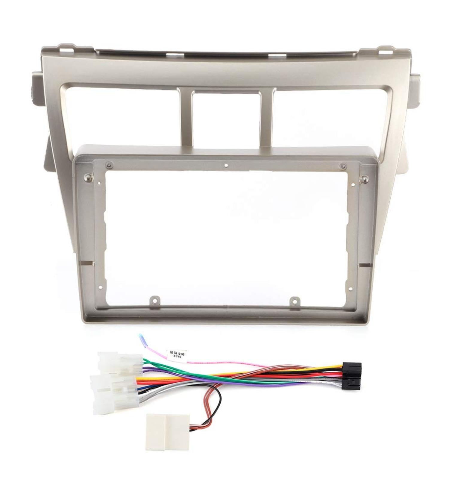 9in 2 Din Stereo Fascia Panel Cover for Toyota Vios (2007-2012) | Power Cord Included - International Shipping Available - Buy Online on GoSupps.com