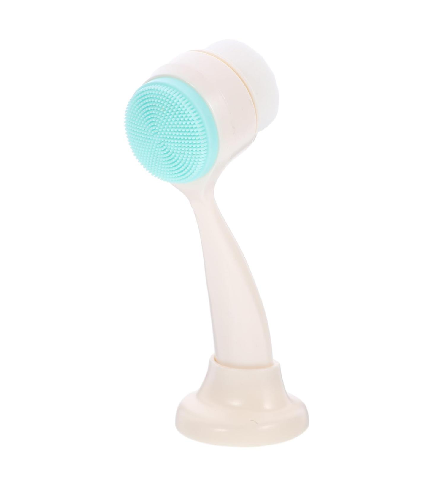 Housoutil Manual Face Brush Face Brush with Holder Facial Brush with Holder Cleaning Tool Pore Cleaner Cleaning Brush Pore Deep Cleansing Brush Hair Accessories Abs Skin Care Child - Buy Online on GoSupps.com