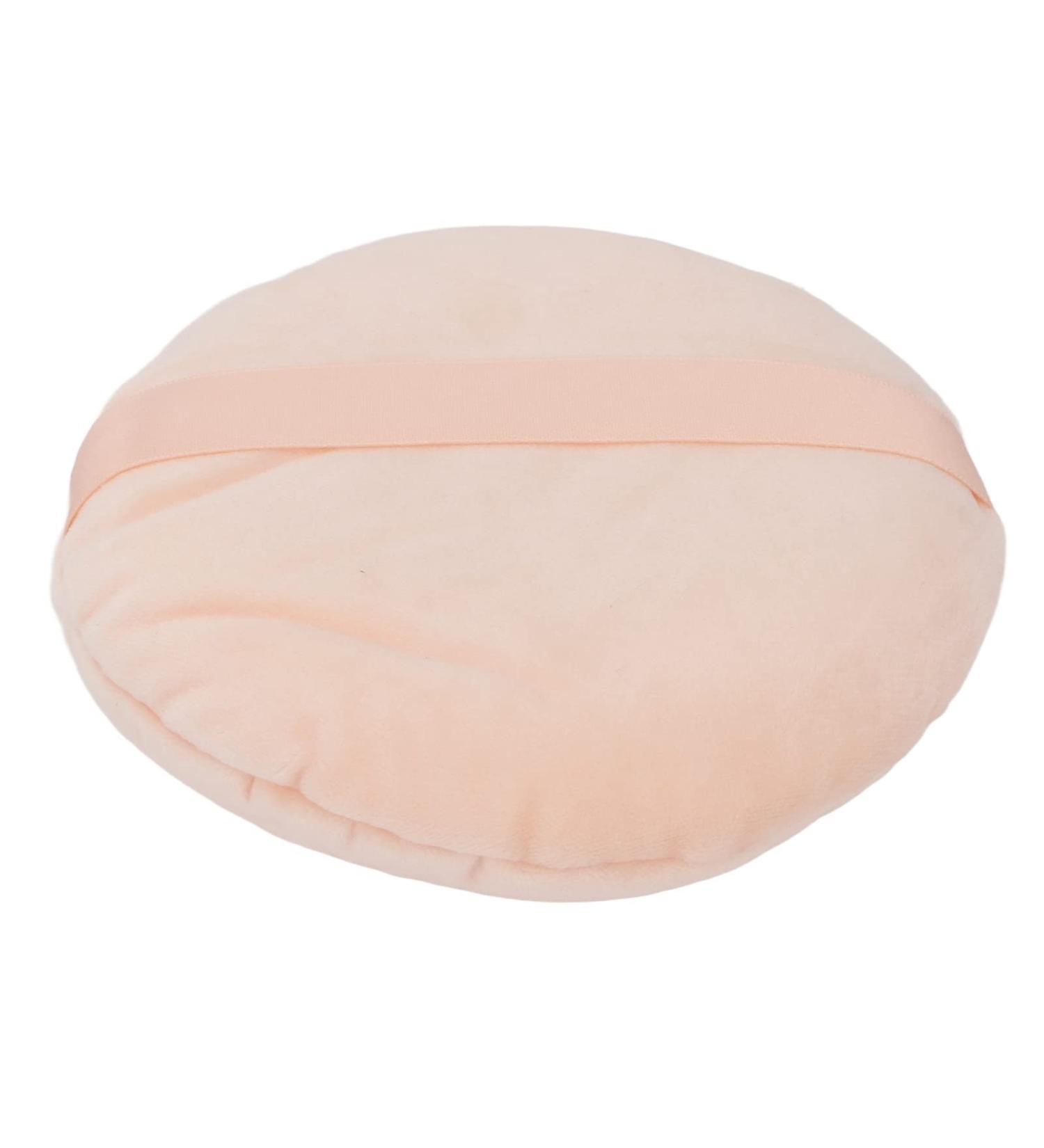 Powder Puff Wet and Dry Washable Soft Swansdown Large Round Loose Powder Puff for Makeup (Skin Color) - Buy Online on GoSupps.com