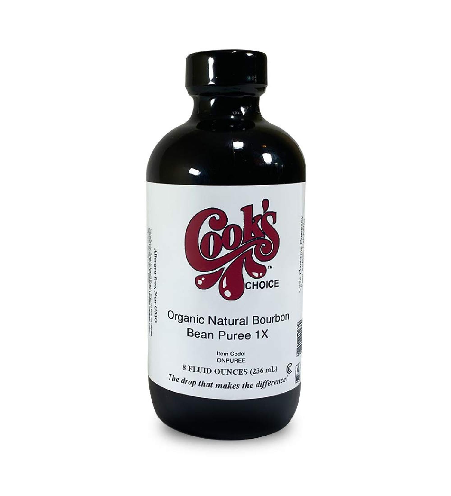 Cooks Organic Bourbon Style Vanilla Bean Paste - 8 oz Puree | Freshest Grade A Premium Gourmet Vanilla Paste - 8 Fl Oz - Buy Online on GoSupps.com