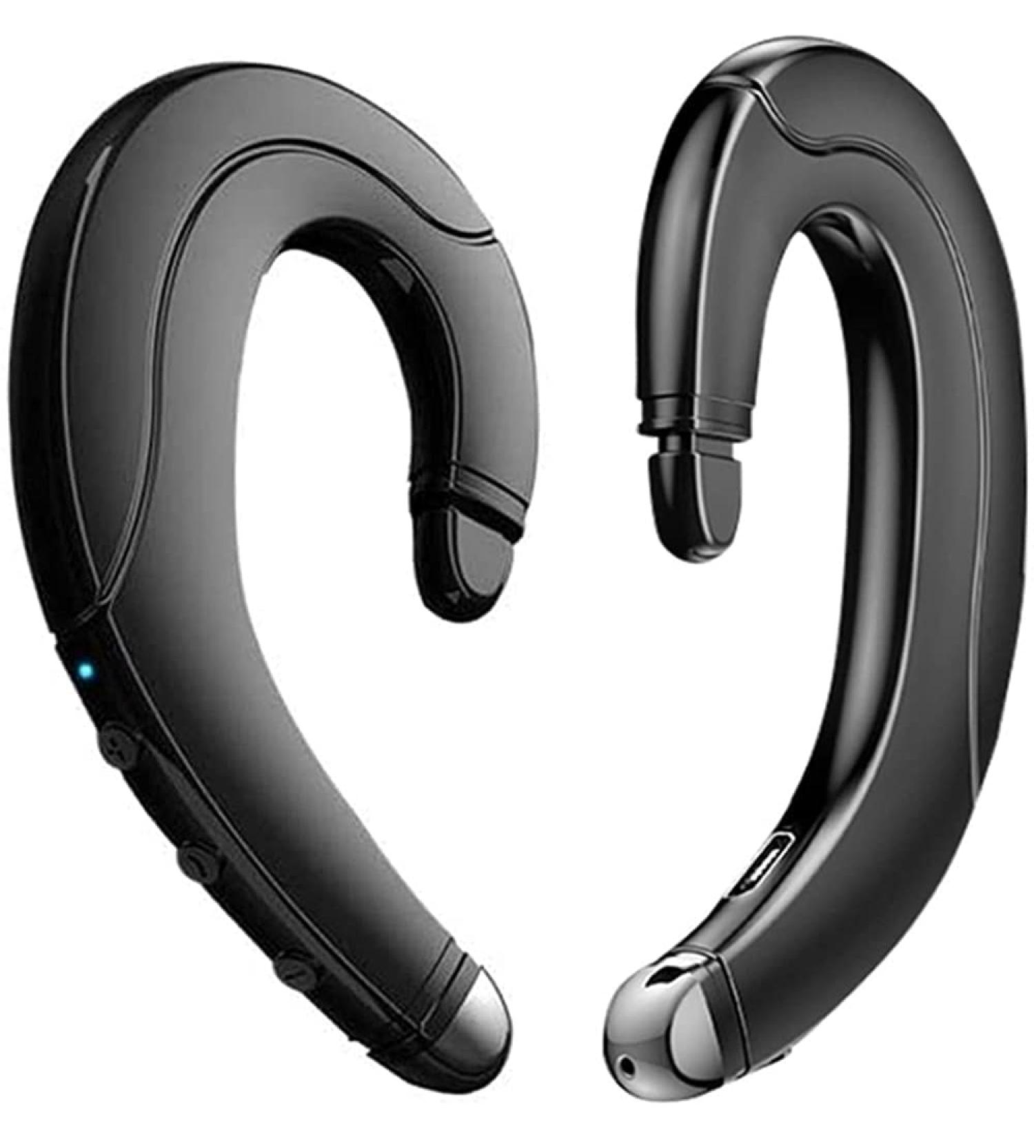 Wireless Bluetooth Headphone with Mic for Cell Phone - Lightweight & Waterproof Earpiece for Business, Office, Sports - Black - Buy Online on GoSupps.com