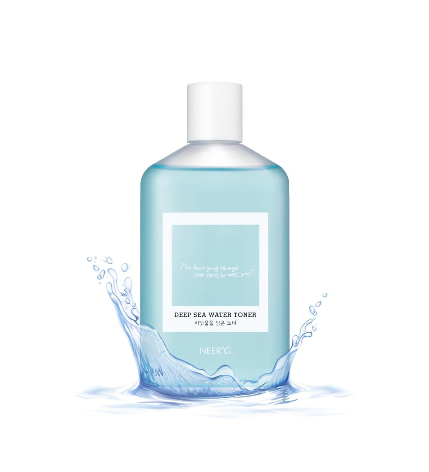 NEER G Deep Sea Water Toner 8.4 Fl Oz - Hydrating & Calming pH5.5 Non-Alcoholic Fragrance-Free for All Skin Types - Refines Pores & Removes Dead Skin Cells - Buy Online on GoSupps.com