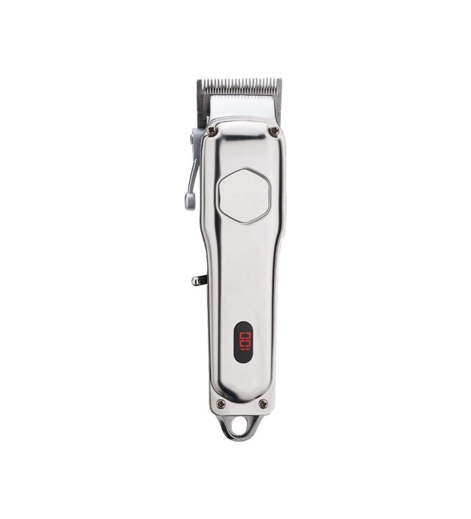 Professional Full Metal Hair Clippers for Men - Cordless LED Display Beard Trimmer & Grooming Kit for Stylists & Barbers - Buy Online on GoSupps.com