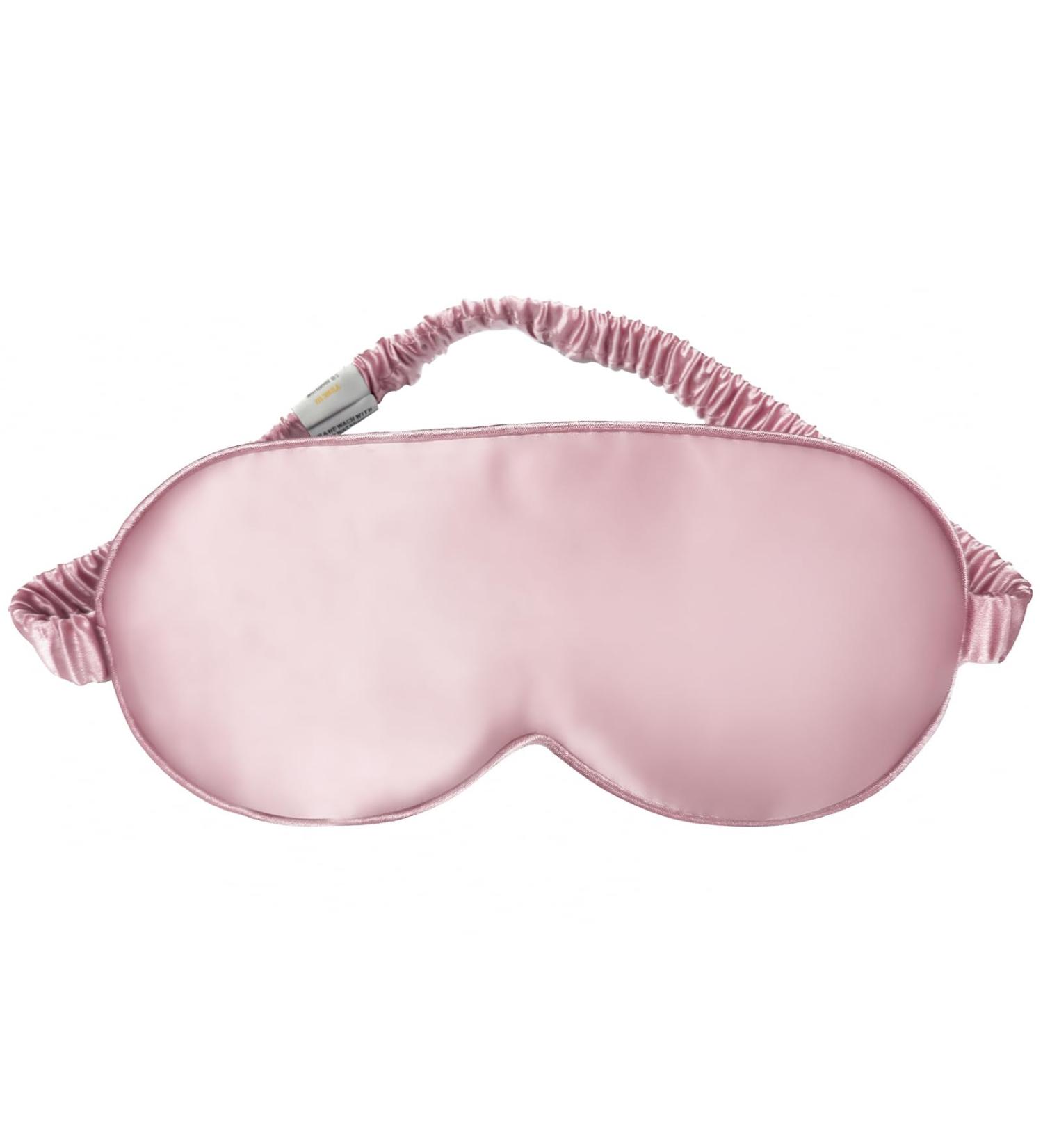 Yunchi 100% Silk Sleep Mask for Men & Women | 19 Momme Pure Mulberry Eye Mask for Comfortable Sleep (Pink) - Buy Online on GoSupps.com