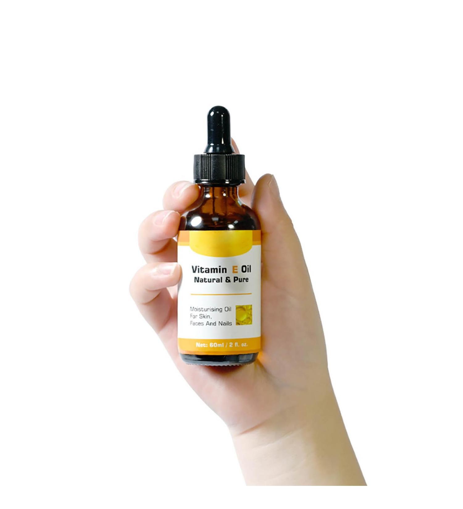 Aislor Vitamin E Oil 60ML Dry Skin Care Facial Hydration Moisturizer for Women Girls Hair and Hand Nourishment Black One Size One Size Black - Buy Online on GoSupps.com