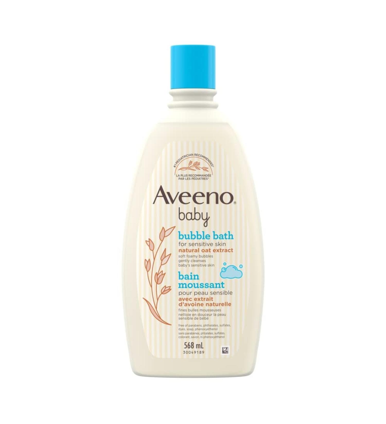 Aveeno Baby Bubble Bath - Baby Skin Care Product - Sensitive Skin Cleanser - Hypoallergenic - 568 mL white Bubble Bath 4 ml (Pack of 1) - Buy Online on GoSupps.com