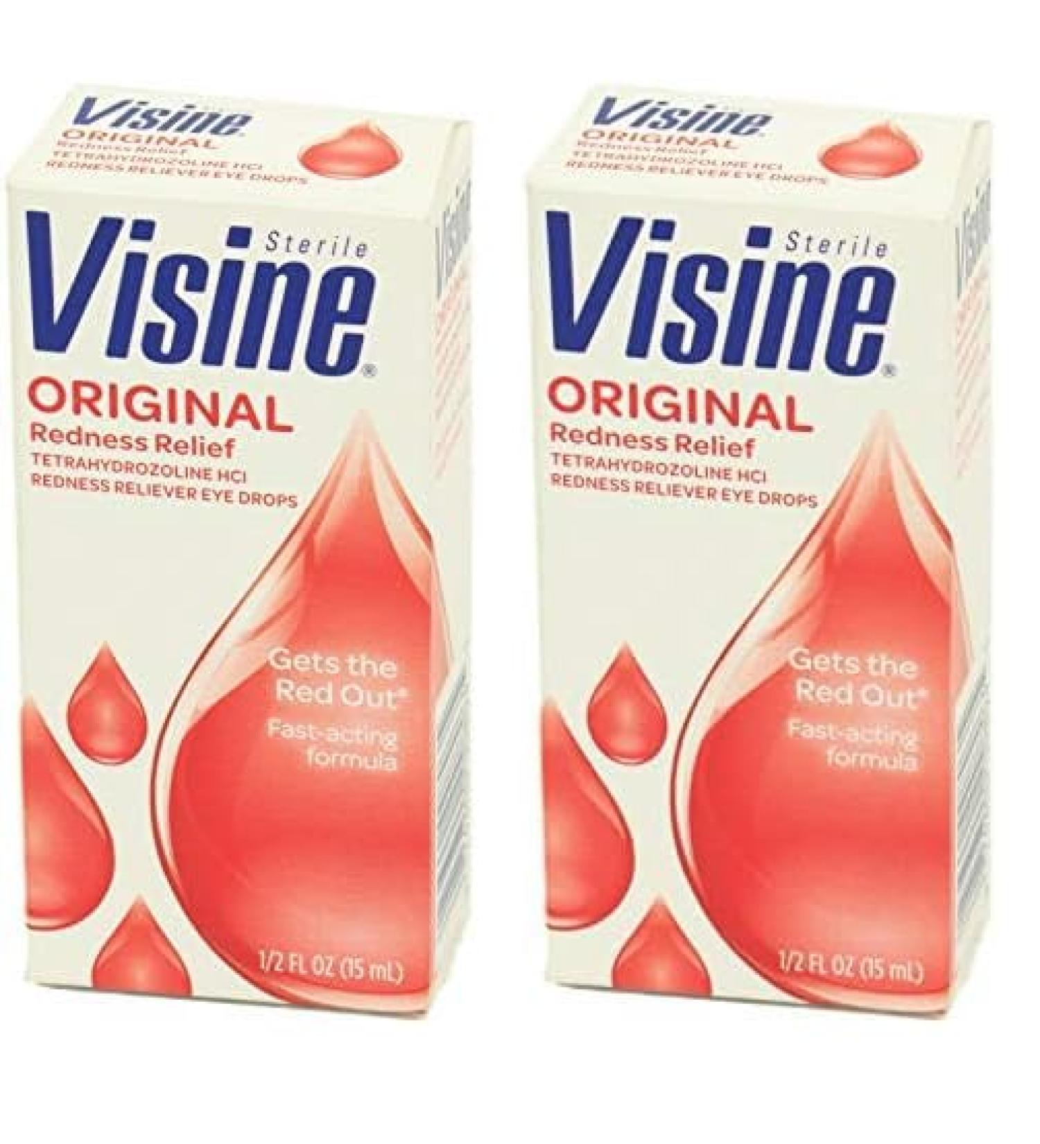 Visine Eye Drops Visine Original Eye Drops.5 oz. Bottle (Packaging May Vary) (Pack of 2)