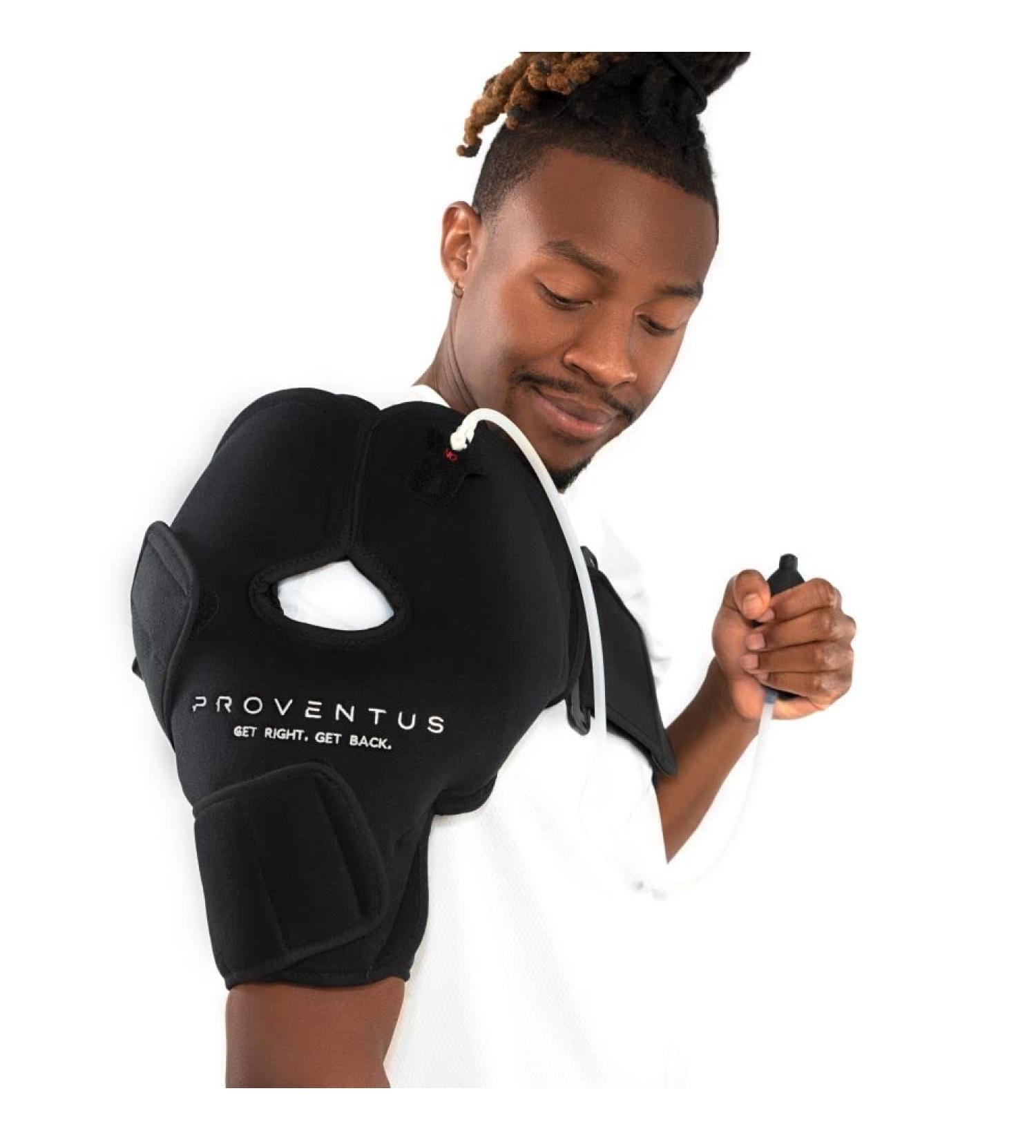 Proventus Cold Compression Shoulder Wrap - Orthopedic Pain Relief & Post Surgery Recovery - Buy Online on GoSupps.com