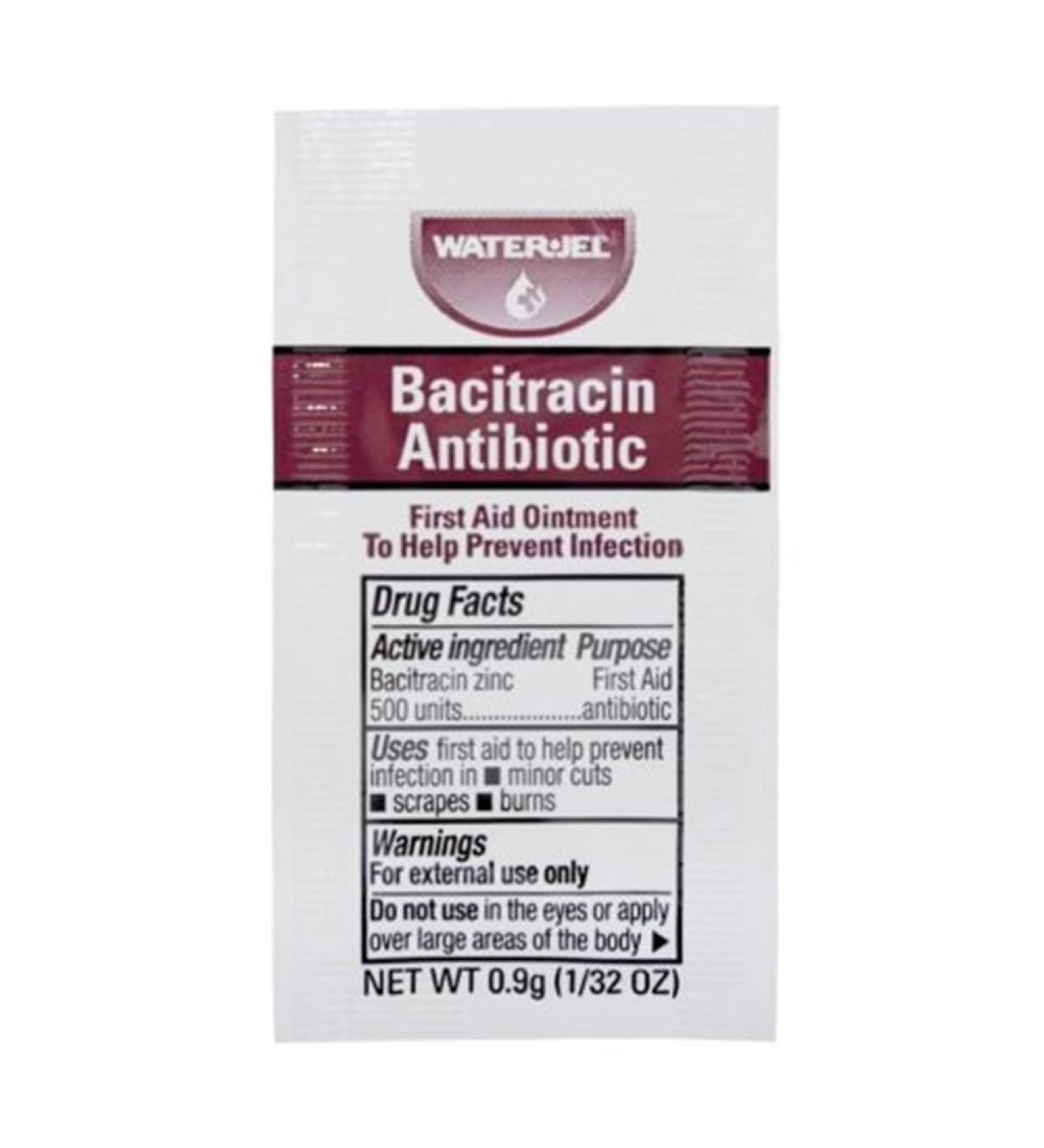 Waterjel Bacitracin Antibiotic Ointment Box of 25