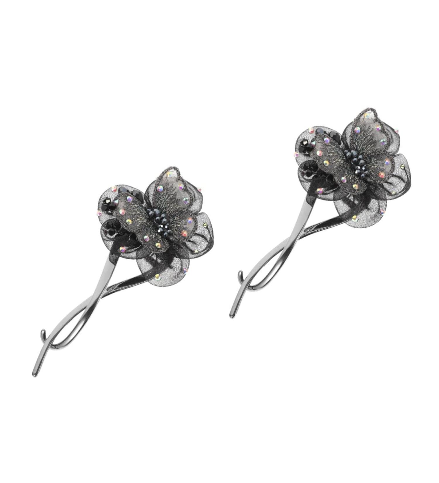 Beaupretty Butterfly Hair Barrettes headgear french barrette rhinestones barrette ponytail holder rhinestone barrettes for women pretty for women up France alloy French Hair Clips - Buy Online on GoSupps.com