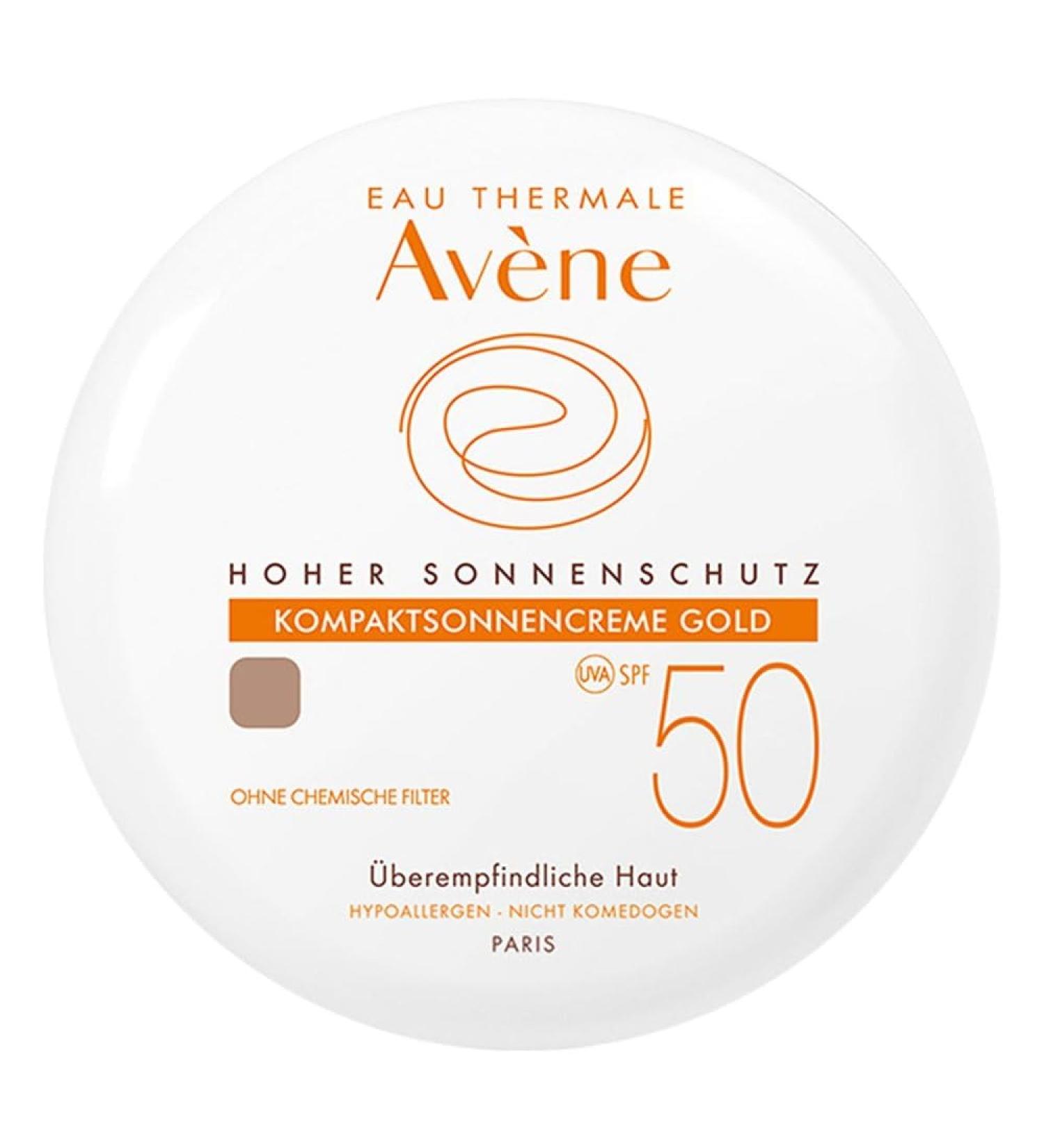 Avene Compact Sun Cream SPF 50 - Gold 2010 (10g) | Buy Internationally - Protect Your Skin - Buy Online on GoSupps.com