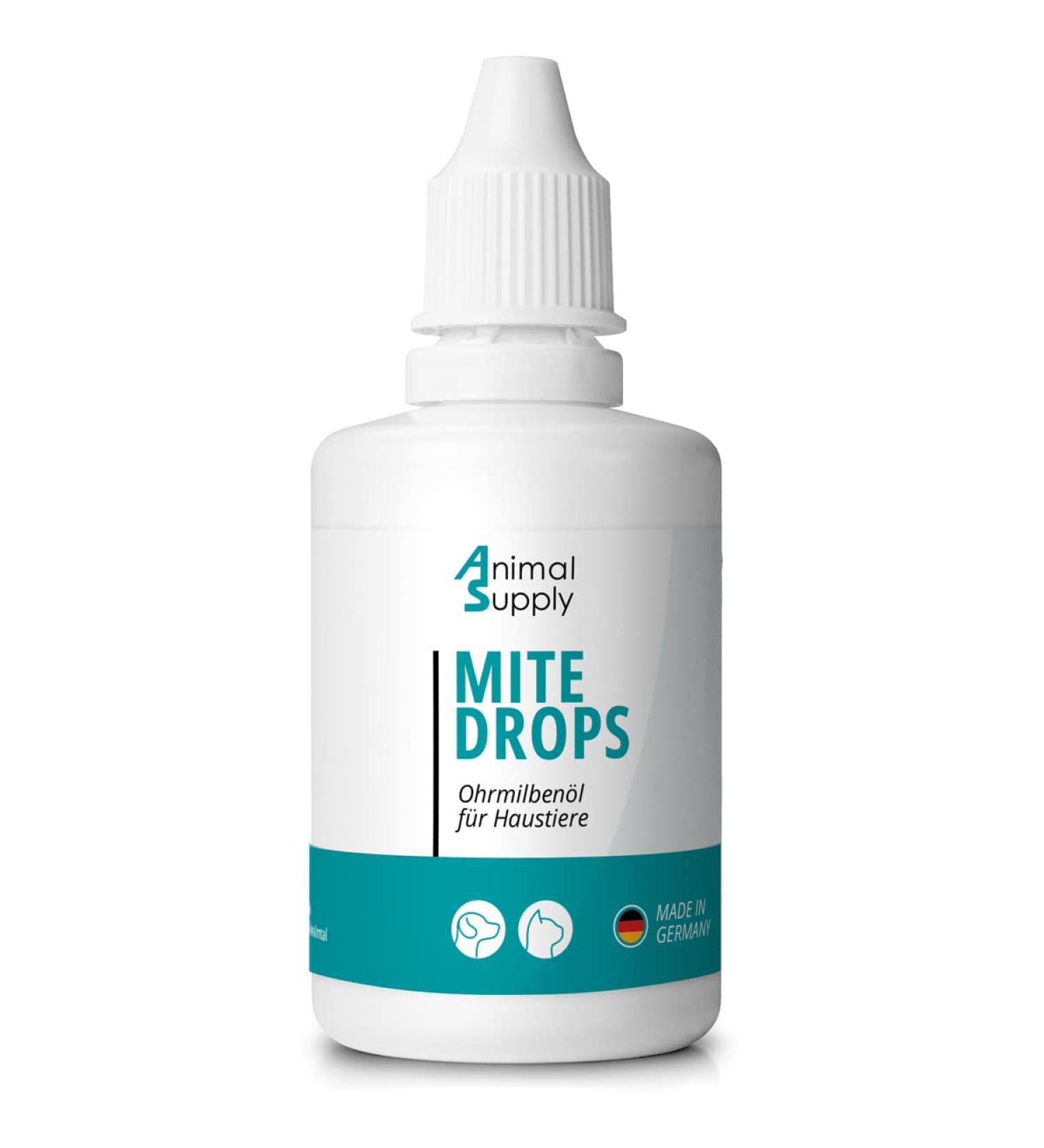 Animal Supply Ohr Milben Oil for Pets - 50ml | Effective Ear Mite Treatment for Dogs Cats & Pets with Chamomile - Soothing Relief for Itchy Ears - Buy Online on GoSupps.com