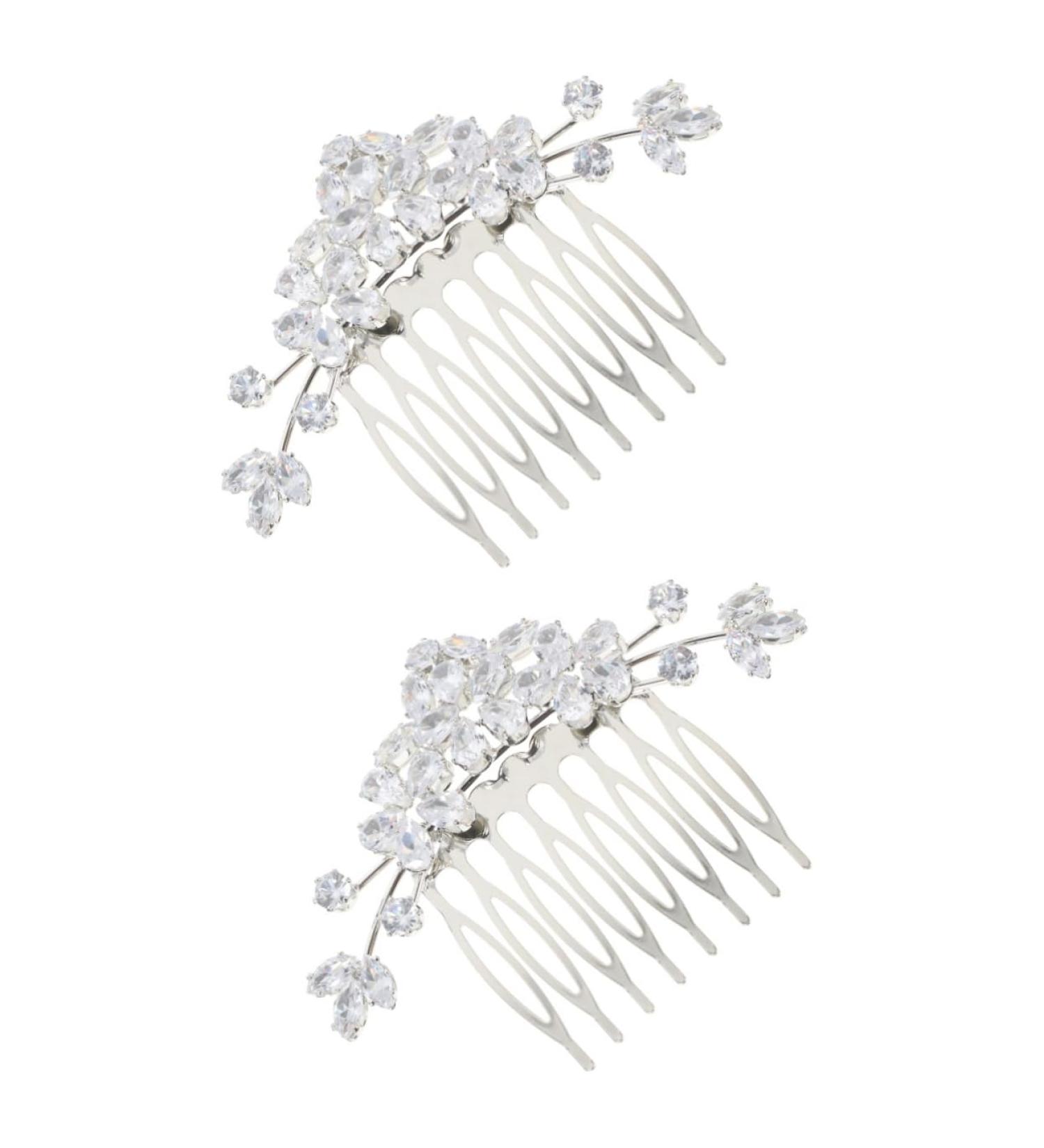 Beaupretty Bride Wedding Hair Comb bangs flower hair side hair bridal side hair clip pearl bridal side combs bride bride headdress bridesmaid Bar mitzvah wedding Flower Side Comb - Buy Online on GoSupps.com