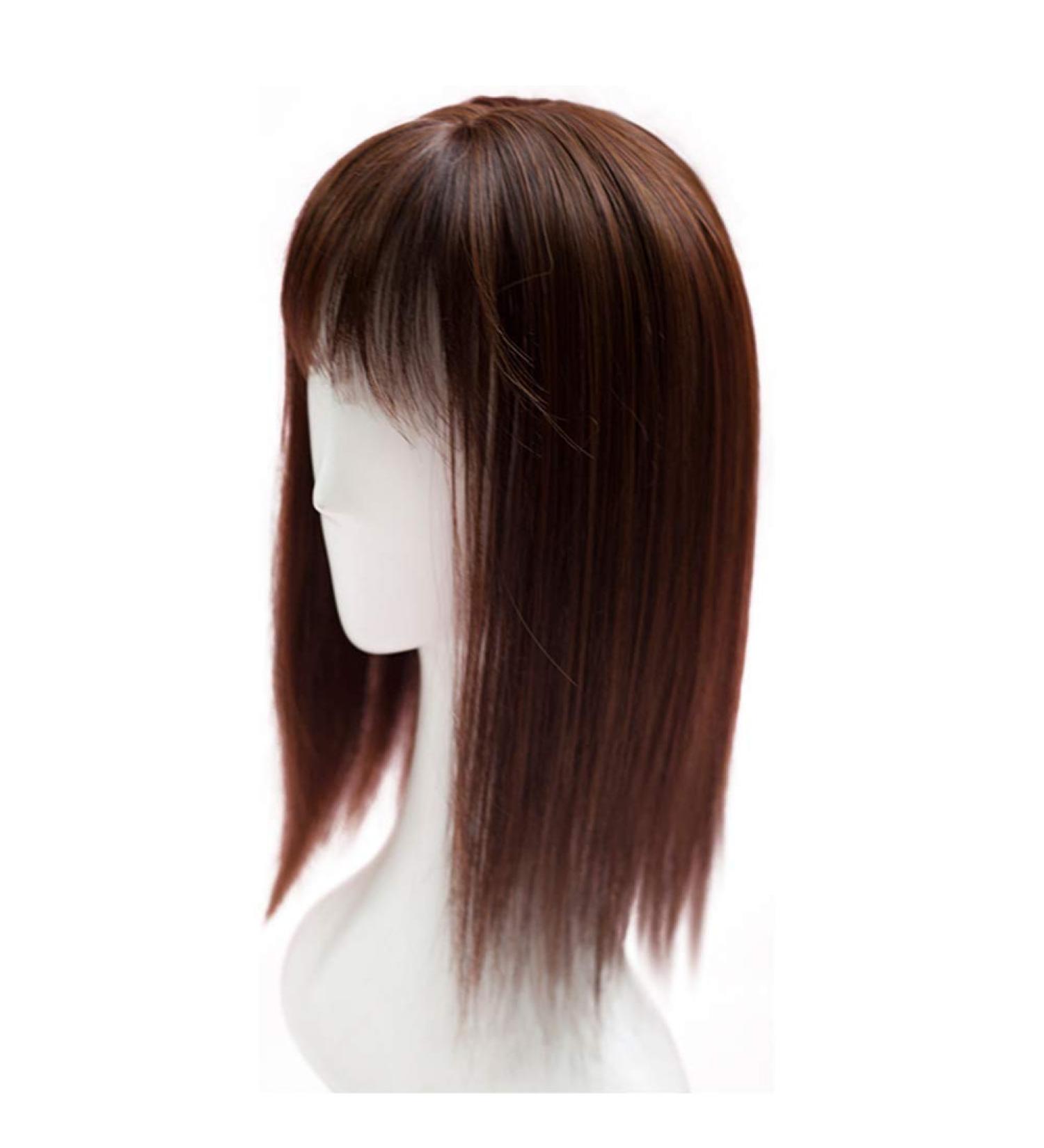 Remeehi Glattes Synthetisches Haarteil f r Frauen | Hochwertiges Clip-In Deckhaar mit Stirnfransen Internationaler Versand - Buy Online on GoSupps.com