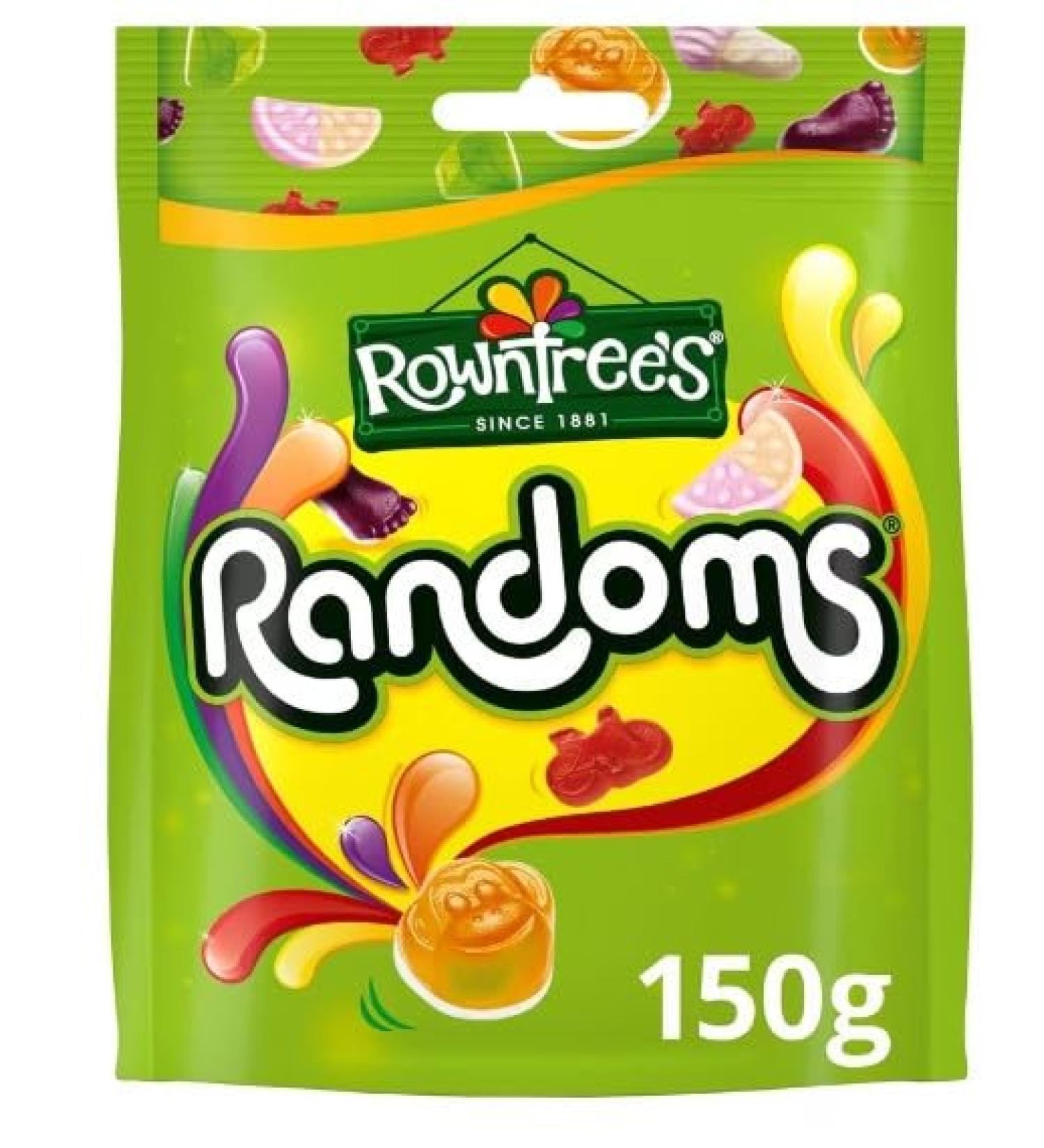 3 x Rowntree's Randoms Sweets Sharing Bag 150g Delicious Tasty And Twisty Treat Gift Hamper For Birthday Christmas Easter Sold By Kidzbuzz - Buy Online on GoSupps.com