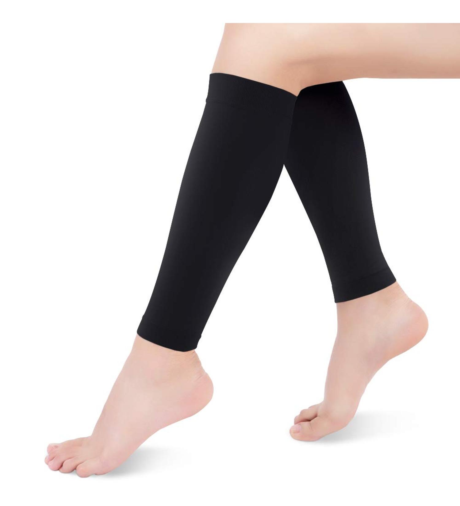 Yosoo Health Gear Calf Compression Socks - 20-30mmHg Graduated Compression Sleeves for Shin Splint, Varicose Vein, Edema - Unisex XXX-Large Black - Buy Online on GoSupps.com