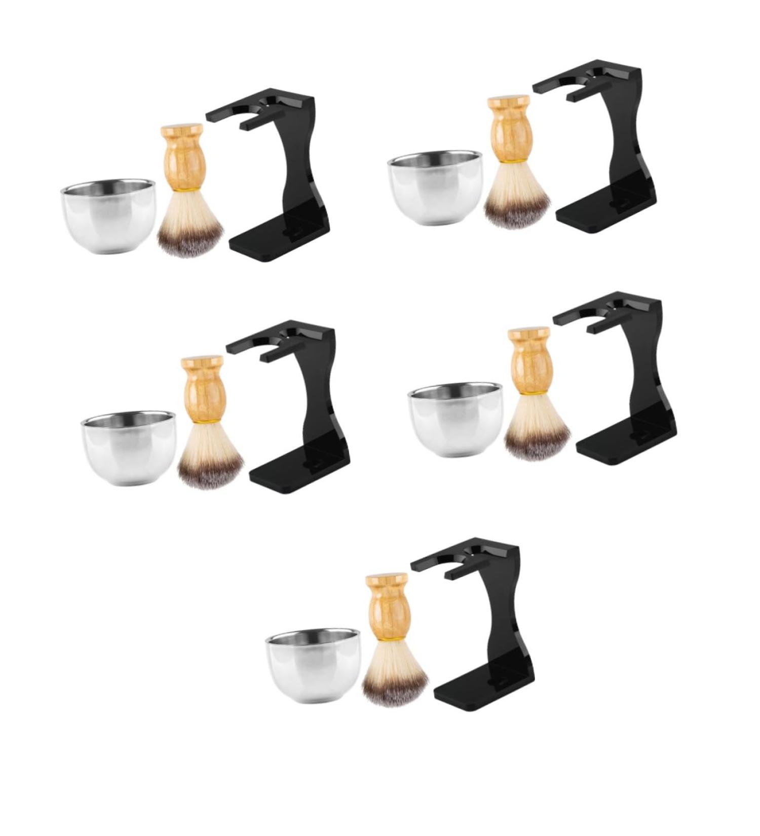 Minkissy Men's Razor Set - 5 Metal Shaving Cups & Stands | Premium Shaving Accessories for a Perfect Grooming Experience - Buy Online on GoSupps.com