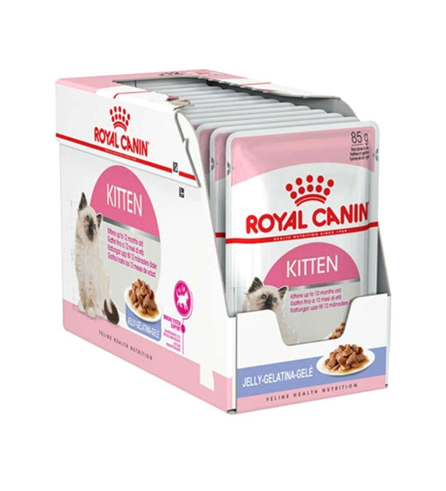 Royal Canin Kitten in Jelly Cat Food (12 x 85g) - Buy Online on GoSupps.com