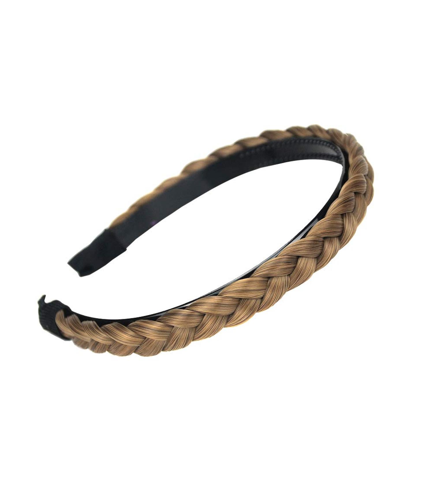 Gledola Braided Headband with Teeth Synthetic Hair Band for Women - Dirty Blonde - Buy Online on GoSupps.com
