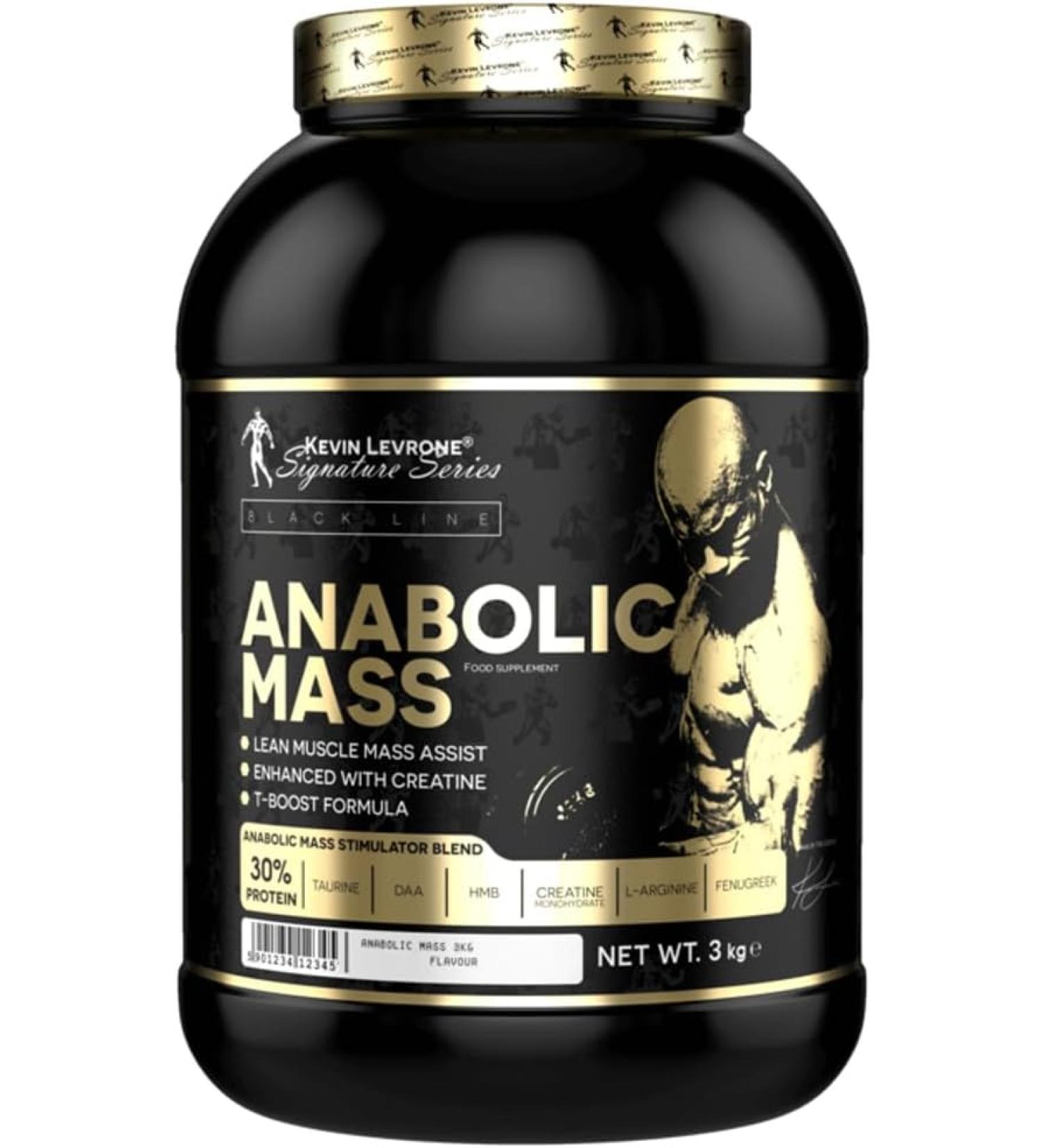 Kevin Levrone Black Line Anabolic Mass 3kg - Vanilla | Muscle Mass Protein for Bulking | International Shipping Available - Buy Online on GoSupps.com