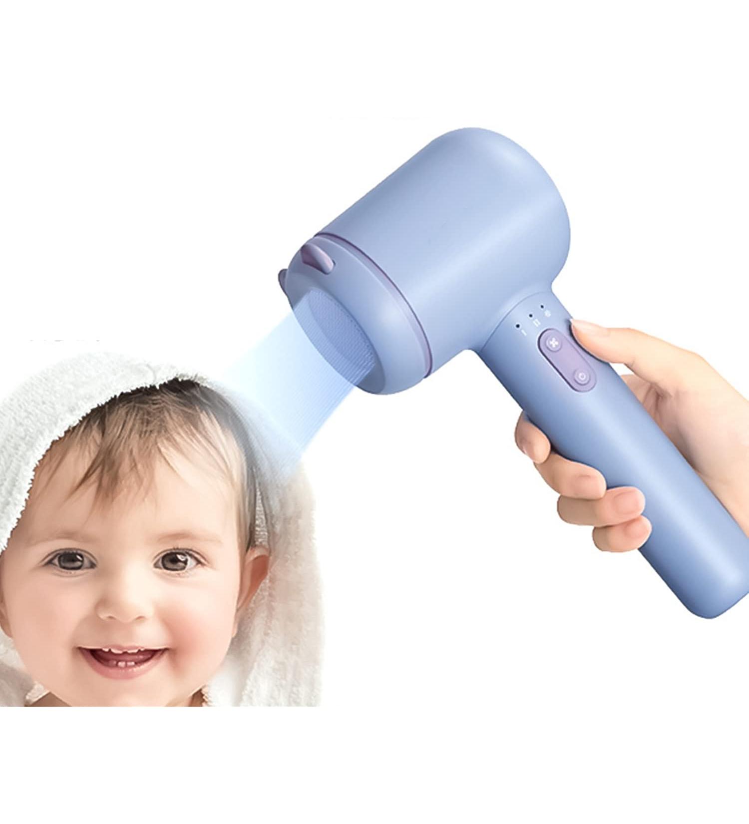 USB Cordless Hair Dryer Mini Hot/Cold Wind Blow Dryer 3 Speed Adjustmen Battery Powered Travel Hairdryer - Buy Online on GoSupps.com