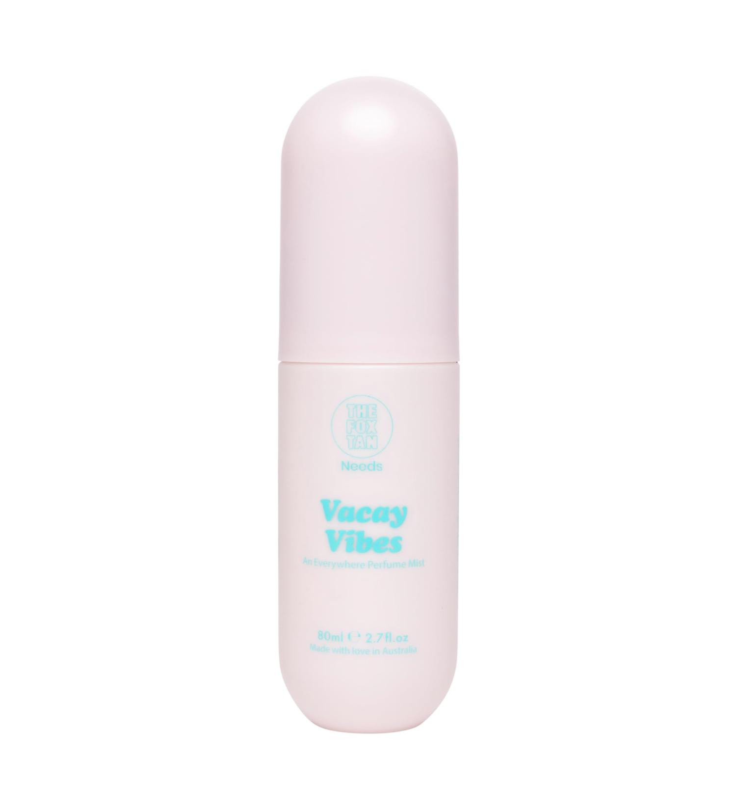 THE FOX TAN Everywhere Perfume Mist Vacay Vibes Scent Spray for Women Long-Lasting Scent Vegan & Cruelty-Free 80mL Everywhere Perfume Mist 80ml Vacay Vibes - Buy Online on GoSupps.com