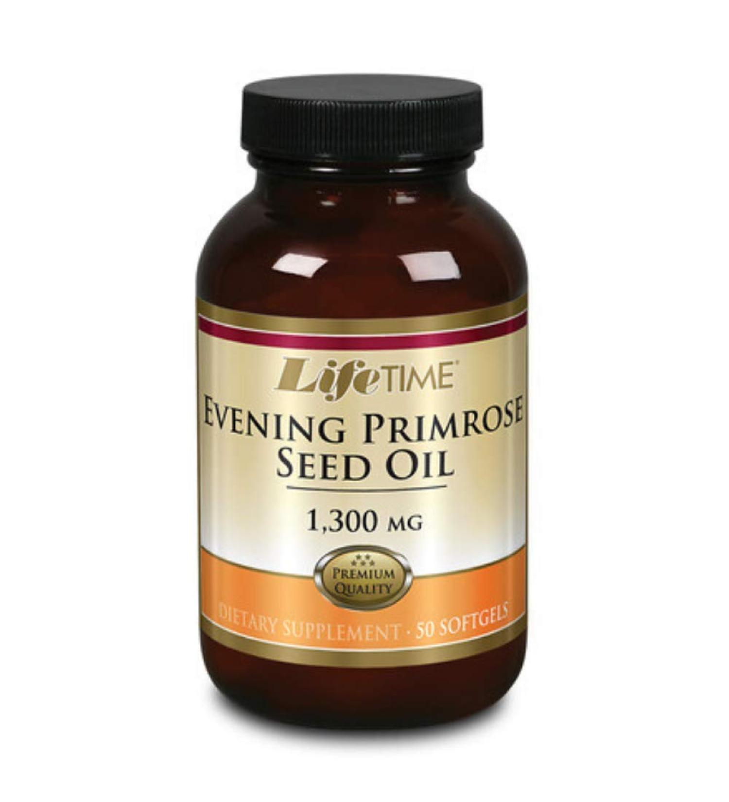 LIFETIME Evening Primrose Oil Softgel (Btl-Glass) 1300mg | 50ct
