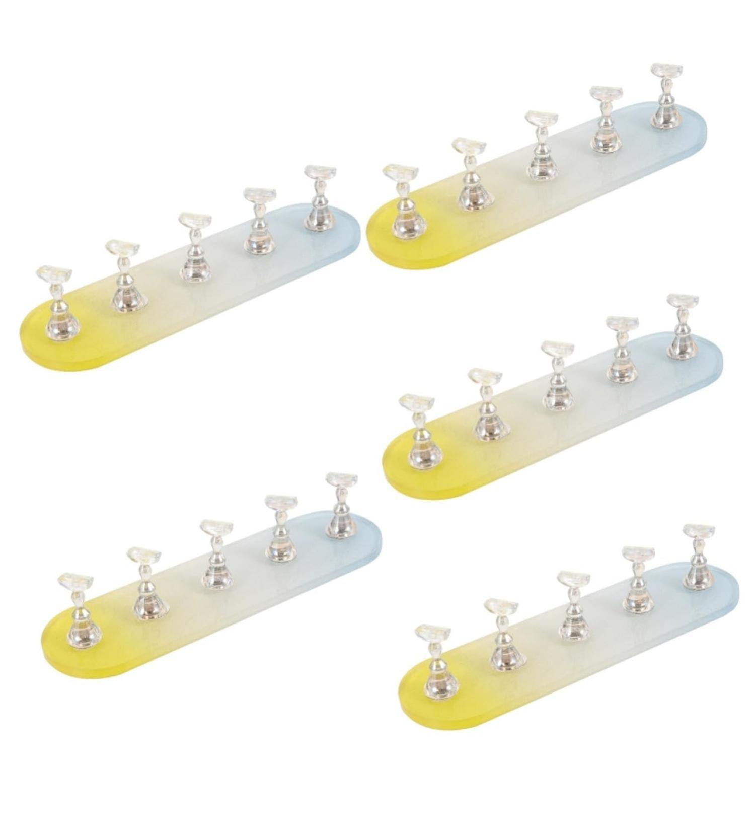 POPETPOP 5 Sets Nail Practice Holder Creative Nail Stands Convenient Nail Holders Practice Nail Racks Nail Art Holder Rack Nail Decoration Nail Rest Strip Bracket Plastic - Buy Online on GoSupps.com