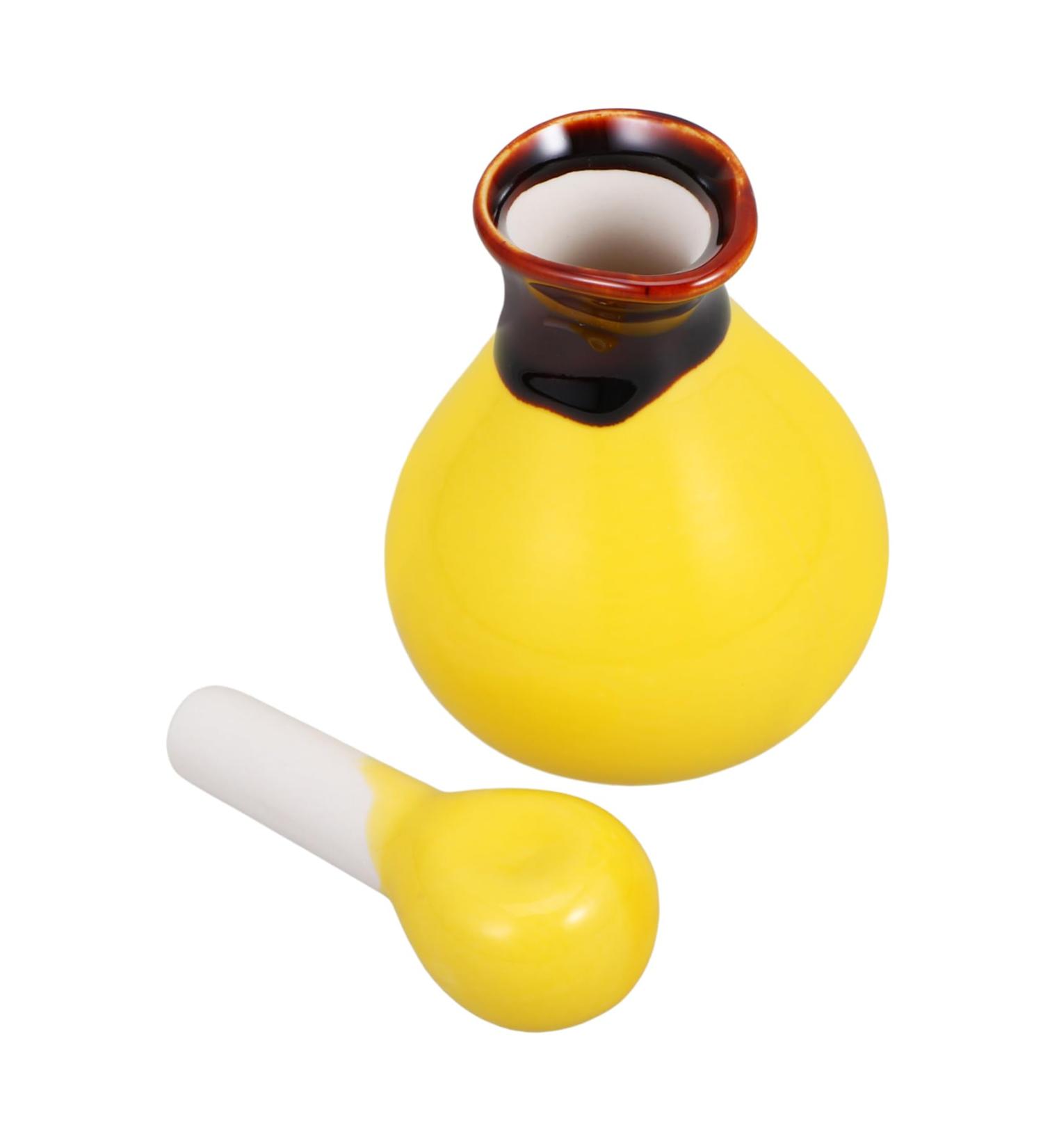 Beatifufu Ceramics Bowl for Beauty Salon Soy Sauce Dispenser Ceramics Pot Porcelain Oil Dispenser Condiment 5.5 7.5cm Green - Buy Online on GoSupps.com
