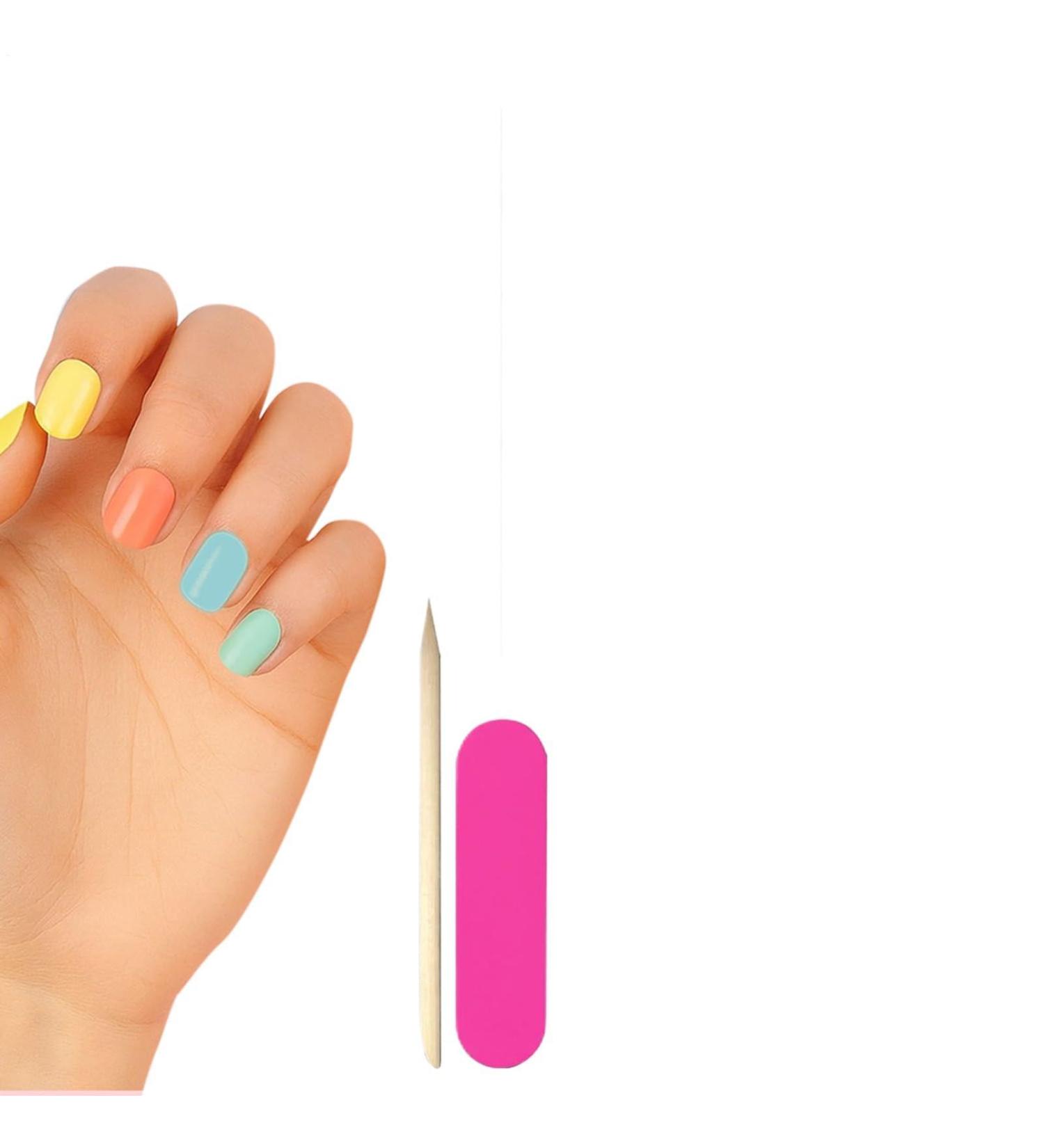 Gel Nail Polish Stickers | Long-Lasting Manicure Stickers Personal Care Products for Manicure Spa Summer Home Travel Bridal Daily Life Vacation Grooming Party Wedding - Buy Online on GoSupps.com