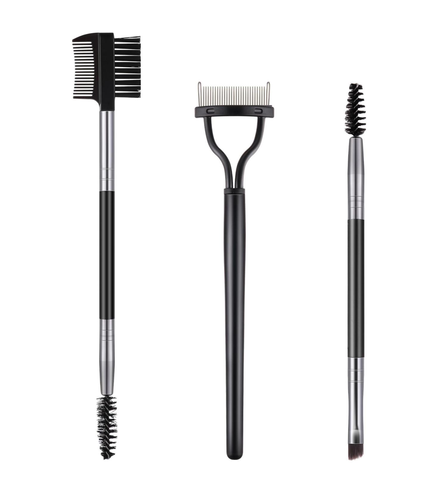 3-Piece Eyelash Separator & Eyebrow Brush Set | Eyelash Separator Comb & Spooler for Flawless Beauty - Buy Online on GoSupps.com