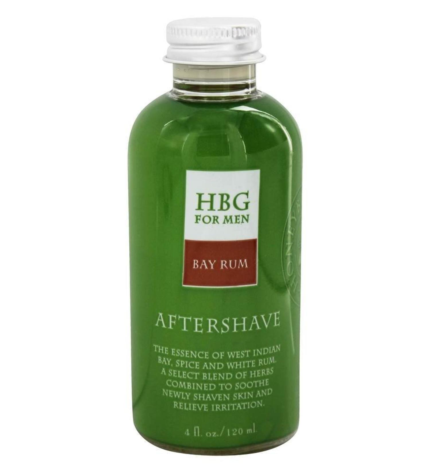Honeybee Gardens: Men's Products, Herbal Gluten-Free Vegan Aftershave, Bay Rum, 4 oz
