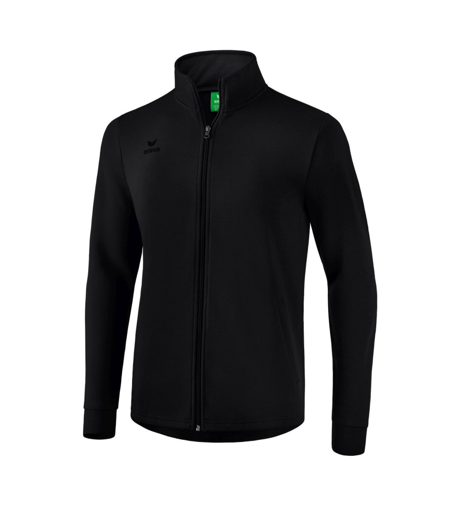 Erima Basic Sweat Jacket XL Black - Premium Quality Comfort & Style for All | International Shipping Available - Buy Online on GoSupps.com