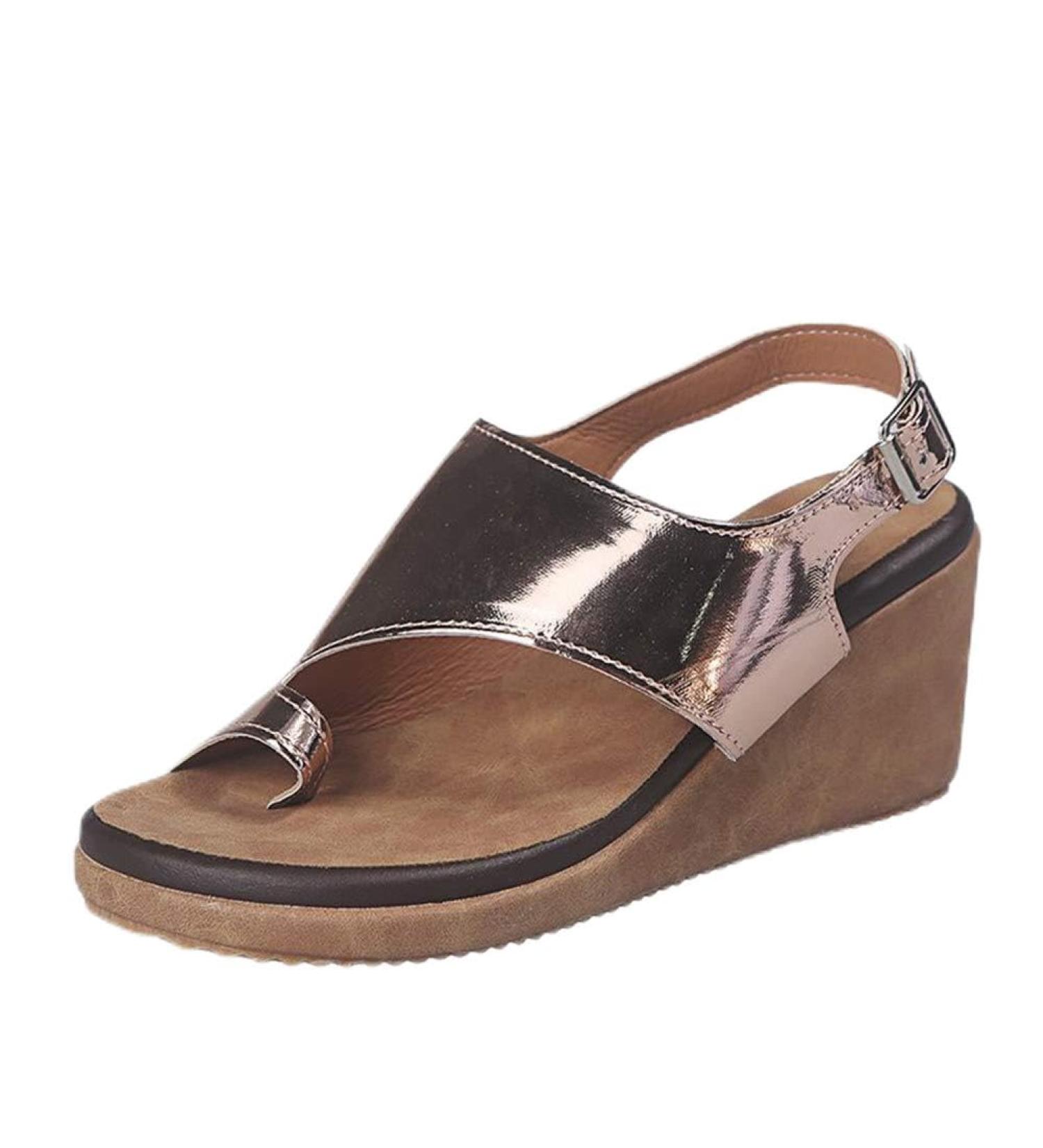 Creev Women s Platform Wedge Sandals for Big Toe Correction | Summer Travel Slippers (EU 35-38) - Buy Online on GoSupps.com