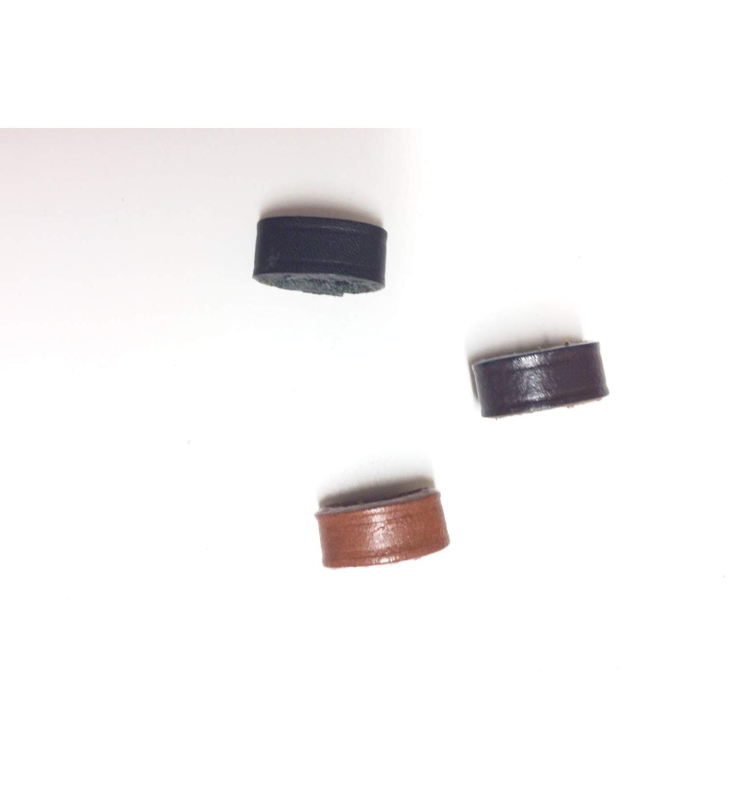 GS-Sports 4 leather loops sliding shocking for the bulky strap pulp strip of riding straps black dark brown light brown (London) medium brown black brown