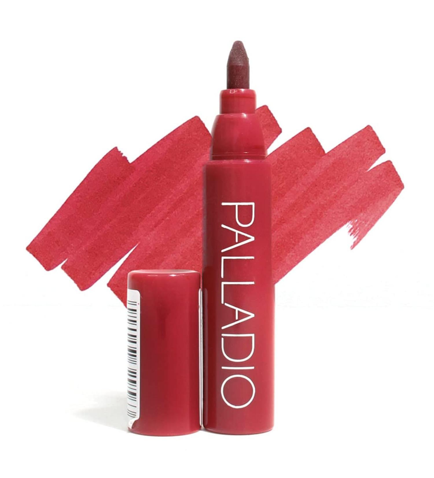 Palladio Lip Stain Hydrating and Waterproof Formula Matte Color Look Longlasting All Day Wear Lip Color Smudge Proof Natural Finish Precise Chisel Tip Marker Berry Berry 1 count (Pack of 1)