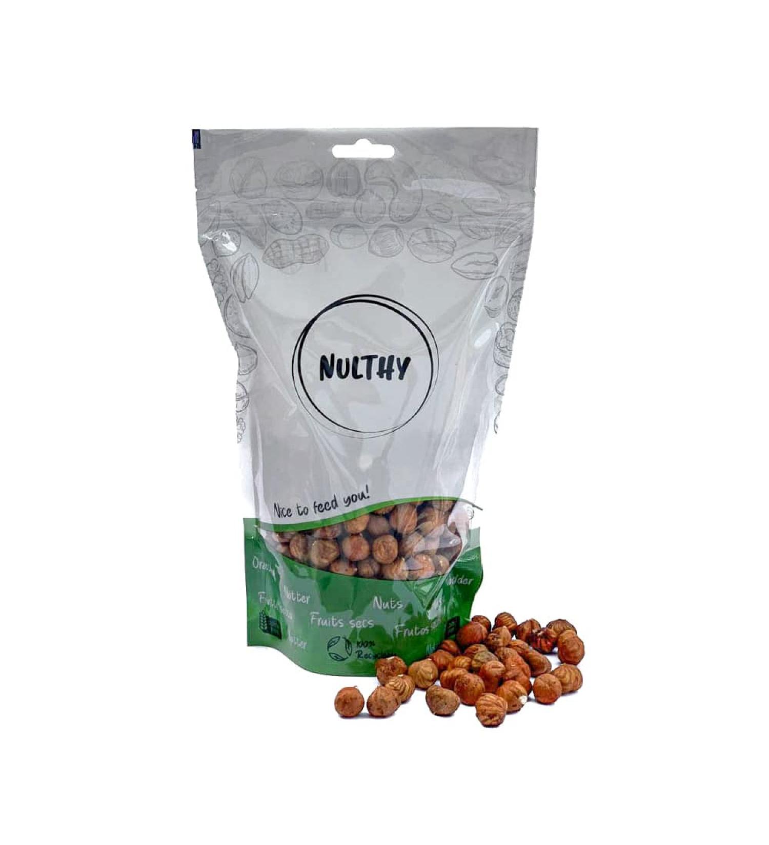  NULTHY NULTHY - Natural Hazelnuts with Skin - Natural Nuts - Dried Fruit - Gluten-Free - Vegan - 1 kg - Buy Online on GoSupps.com