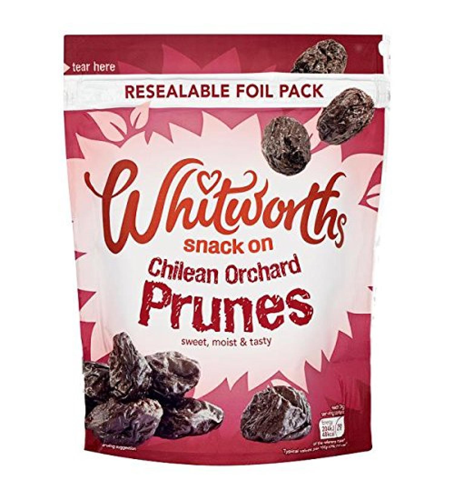 Whitworths Snack on 200g Chili Orchard Plums (Pack of 7 x 200g)