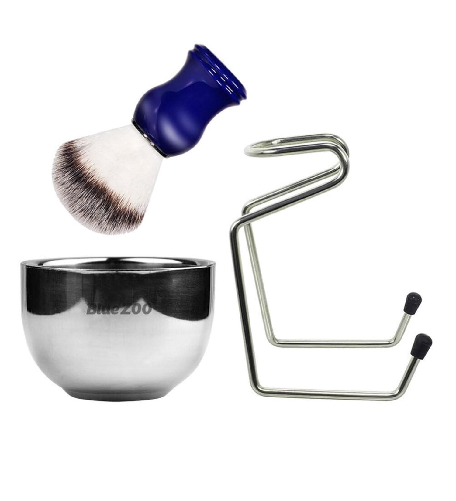 FOMIYES Mustache Cleaning Brush Set | Barber Neck Hair Remover & Shaving Accessories | Manual Shaving Brush & Soap Bowl for Men - Buy Online on GoSupps.com