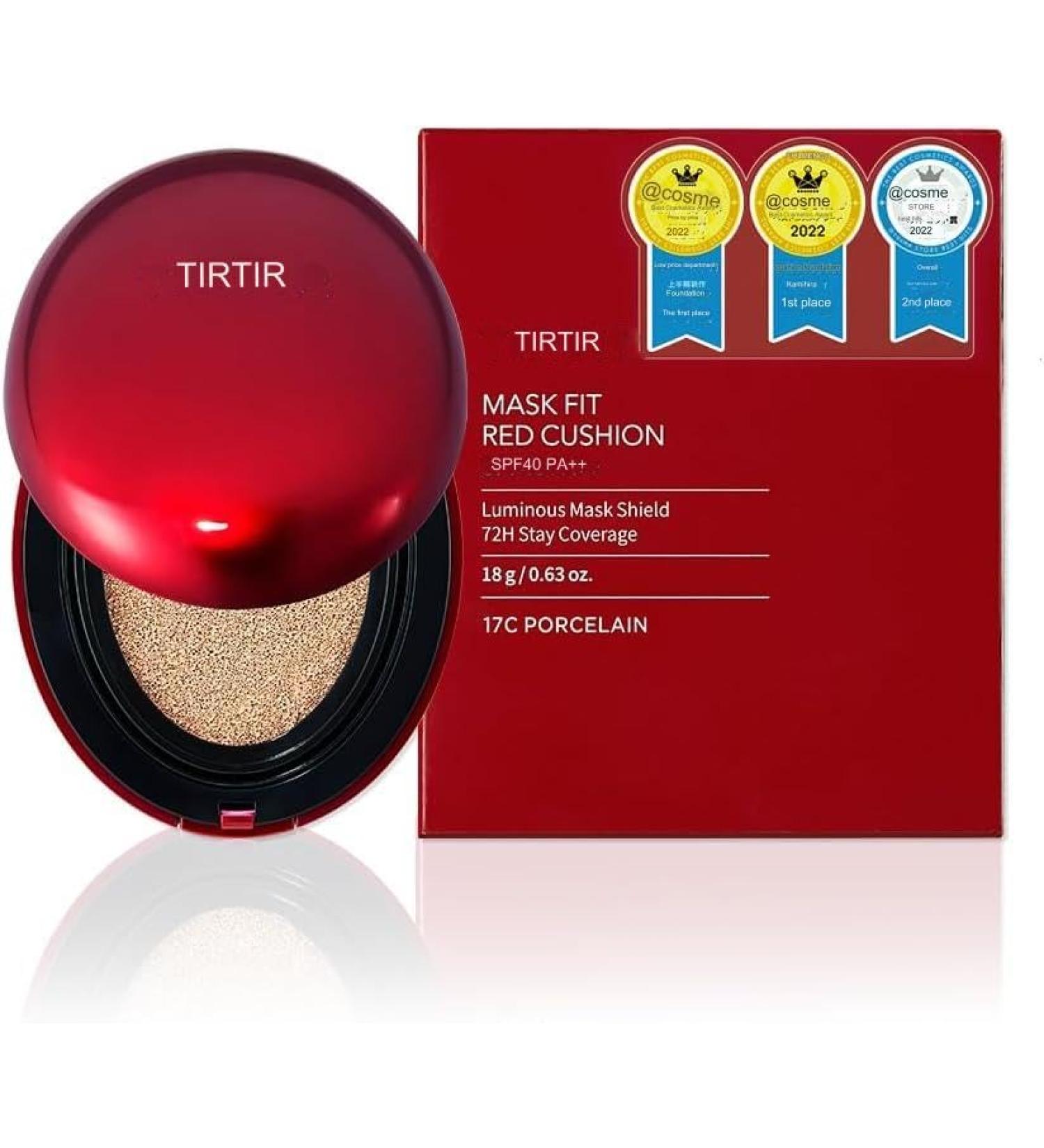 TIRTIR Cushion Foundation Red Mask Fit 17C 0.6 oz (18 g) - Buy Online on GoSupps.com