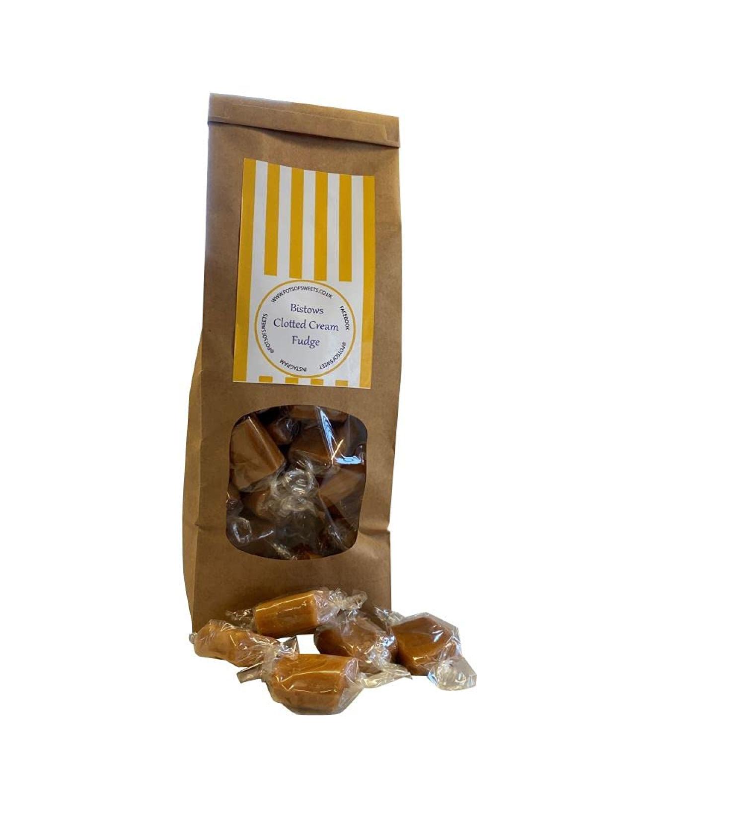Personalized Customise with Your Own Message or Image 350g Bag of Bristows Clotted Cream Fudge Sweets