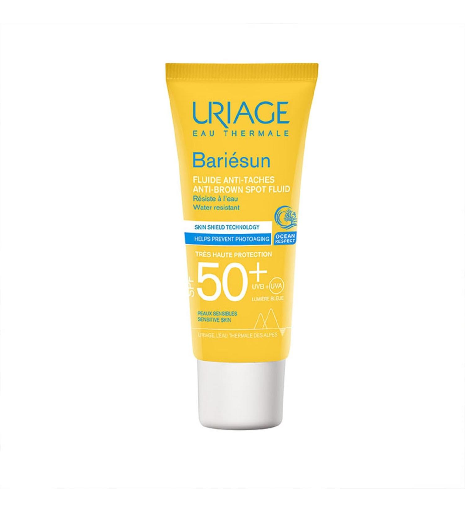 Uriage Bari sun Anti-Brown Spot Fluid SPF50+ | Skin Shield Technology | 40ml - Protect and Brighten Your Skin - Buy Online on GoSupps.com