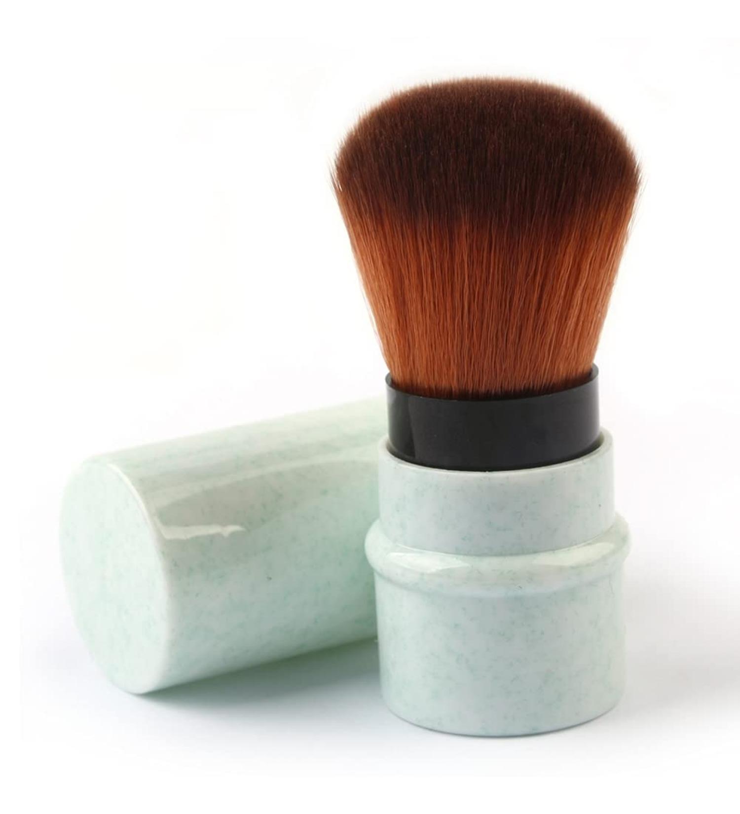 RN BEAUTY Retractable Kabuki Brushes - Green | Portable Makeup Brush Set - Buy Online on GoSupps.com