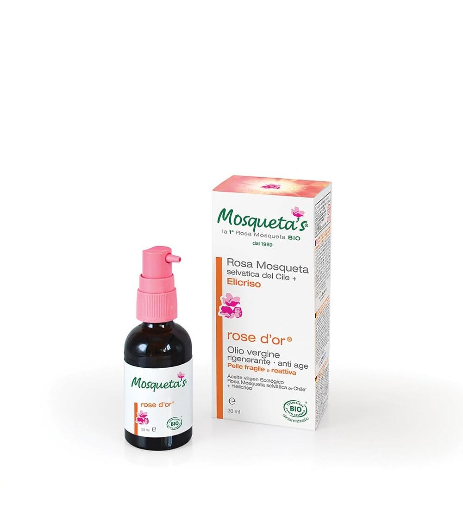 MOSQUETA'S Rose d'Or Wild Rosehip Oil from Chile + Helichrysum