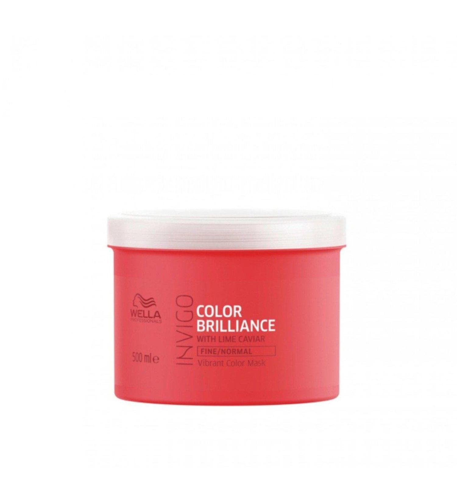Wella Invigo Colour Brilliance Mask with Lime Caviar 500ml - For Fine Hair (0.5504 kg) - Buy Online on GoSupps.com
