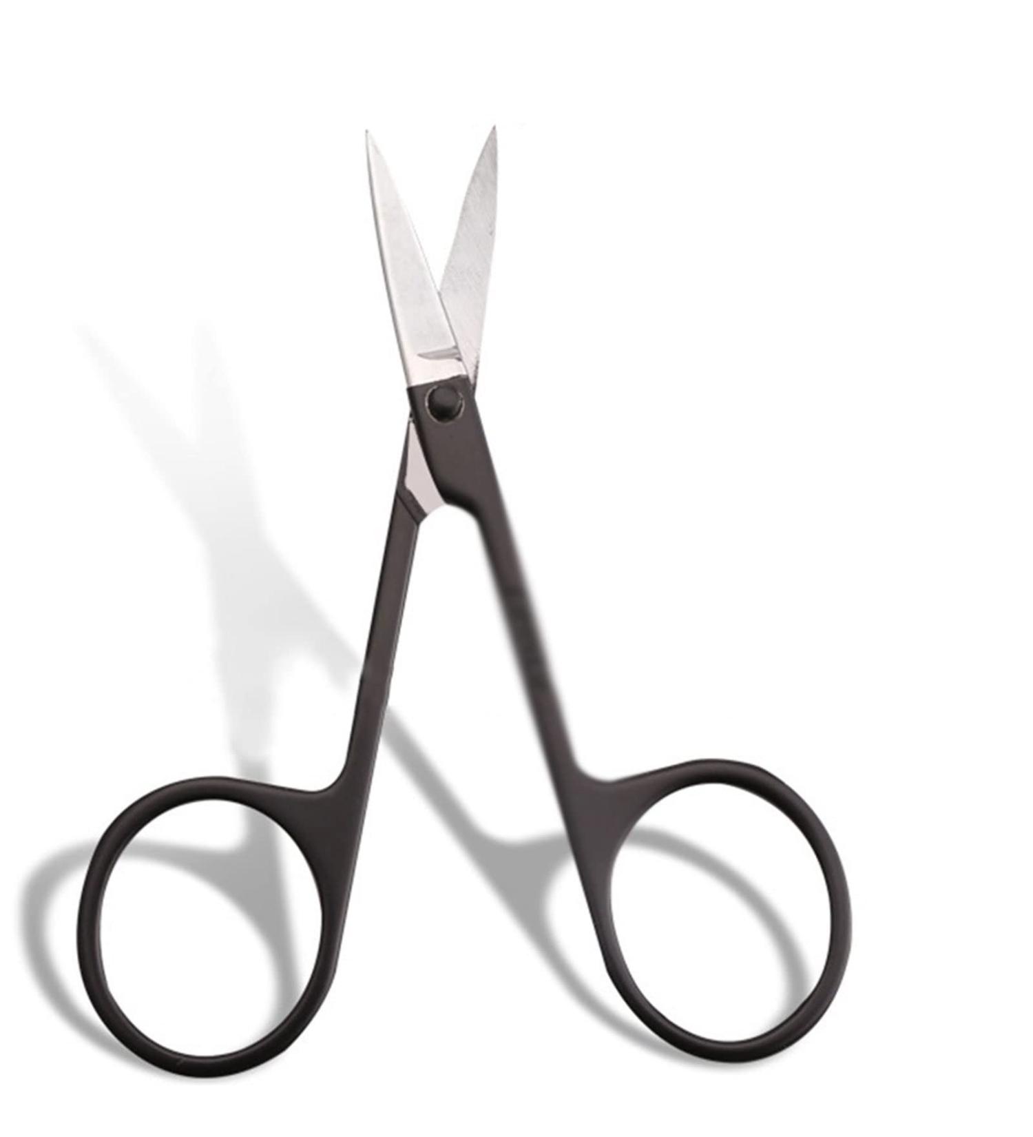 AttreX Craft Scissors Professional Eyebrow Scissor for Nails Eyebrow Nose Eyelash Cuticle Stainless Steel Scissors Curved Pedicure Makeup Tools Scissors - Buy Online on GoSupps.com