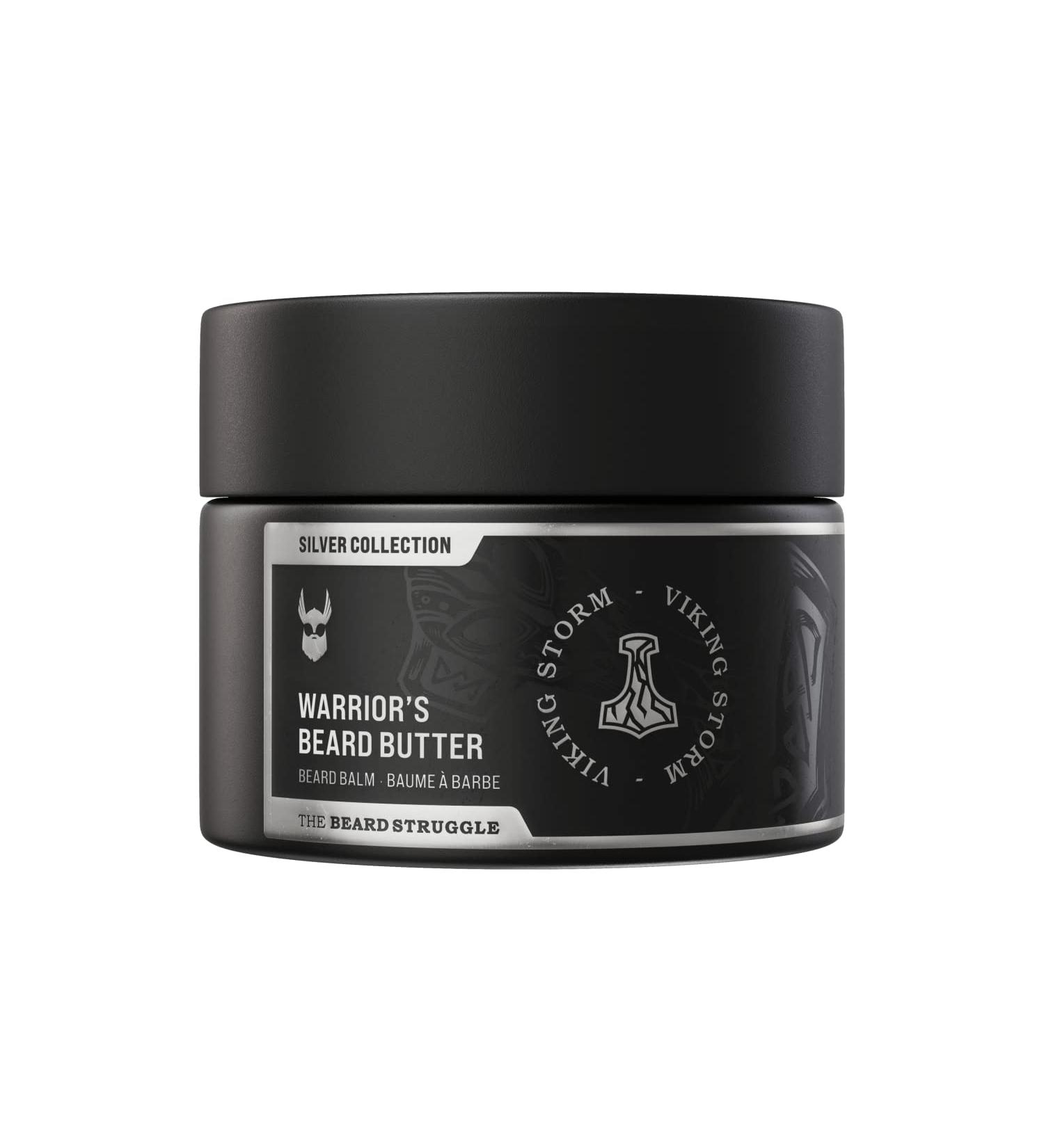 Buy Warrior's Beard Butter - Viking Storm | Handcrafted Non-Greasy Cologne-Grade Fragrance - 50g | Silver Collection - International Shipping - Buy Online on GoSupps.com