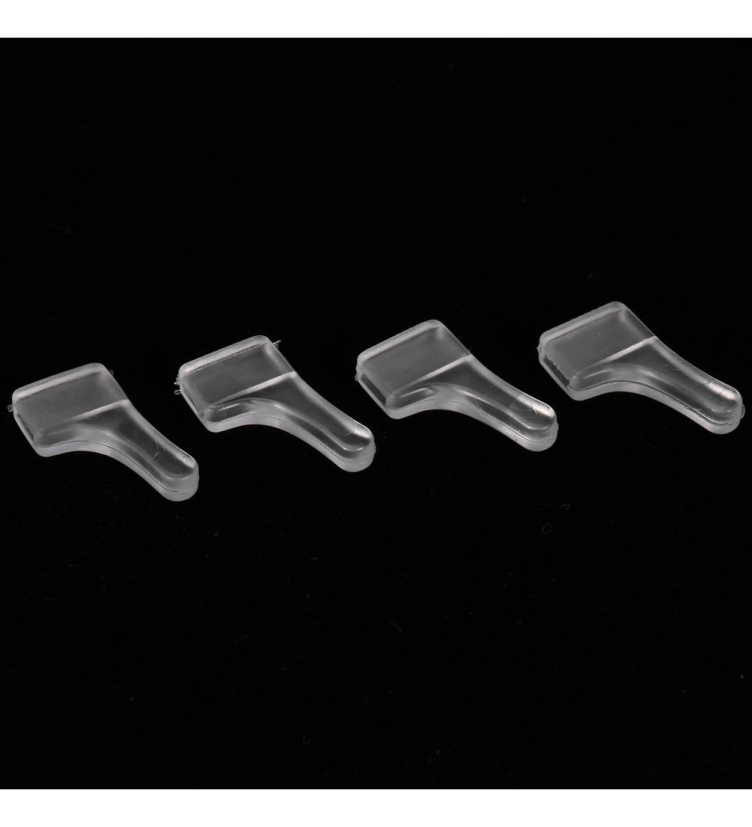 Non-Slip Glasses Ear Handle Hooks - 100 Pairs of Comfortable Plastic Ironing Tip Holders - Transparent Glasses Accessories for Stability - Buy Online on GoSupps.com